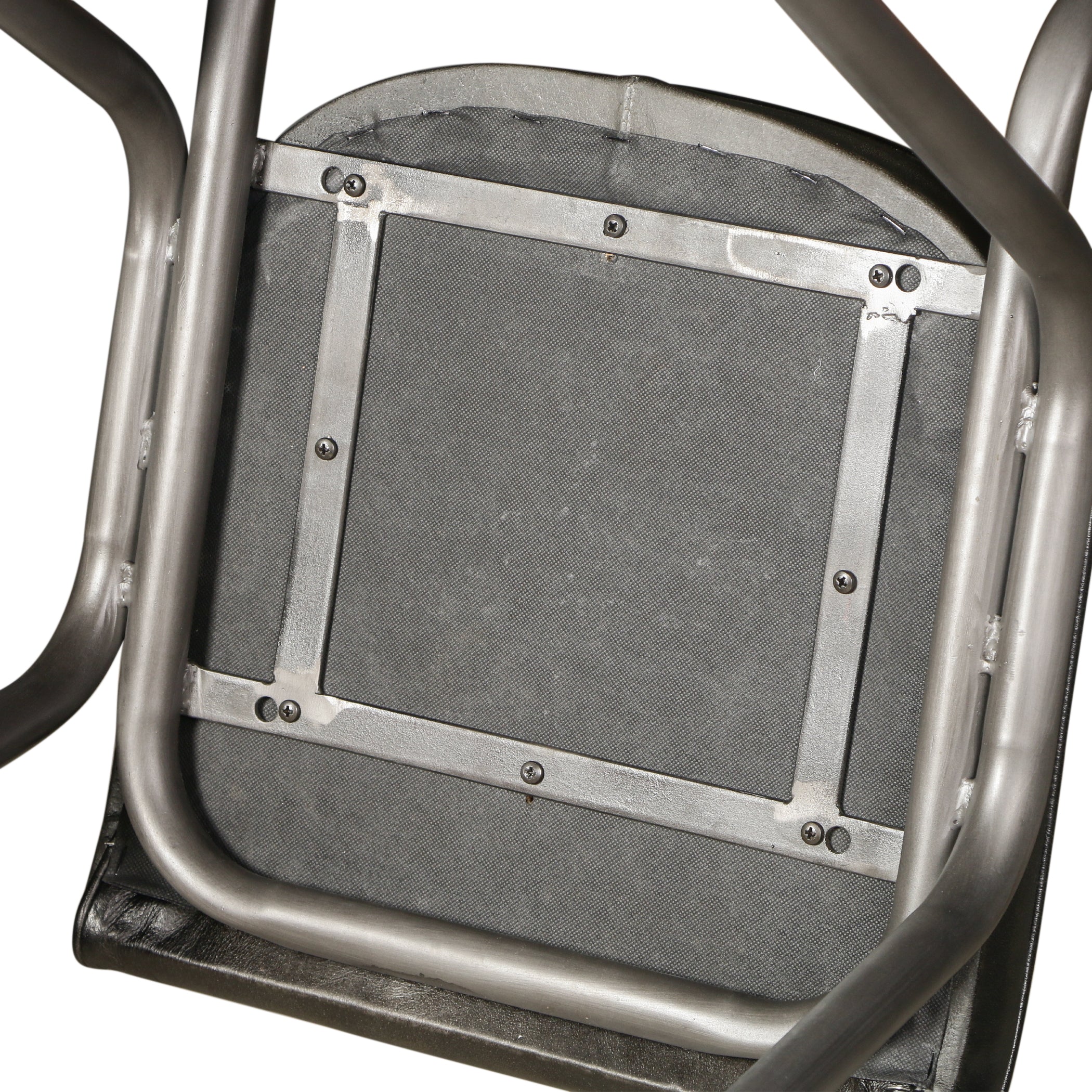 17" Ebony Leather Dining Chair