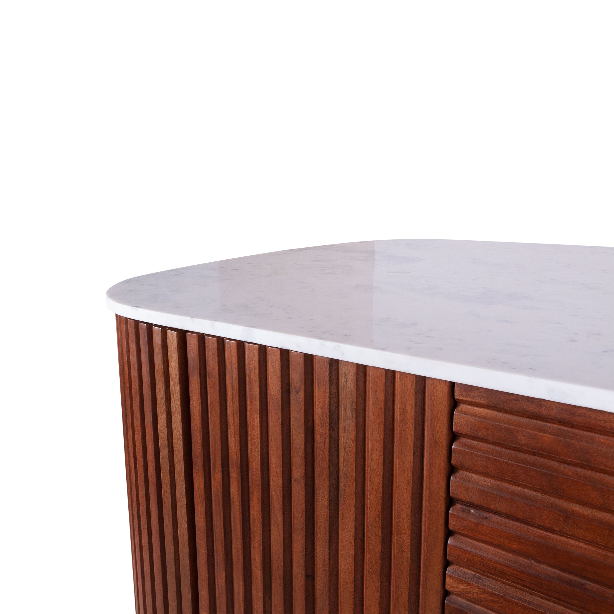 68.5" Walnut Brown Kitchen Island Table
