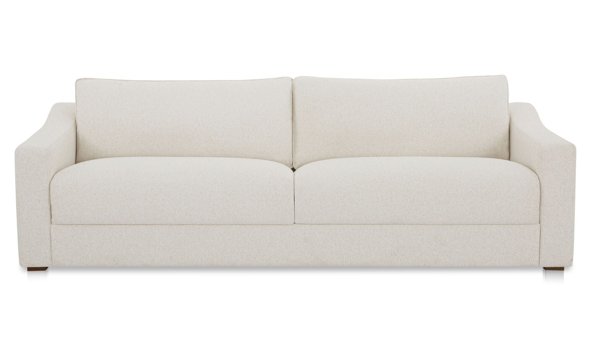 91" Flecked Oat Upholstered Sofa