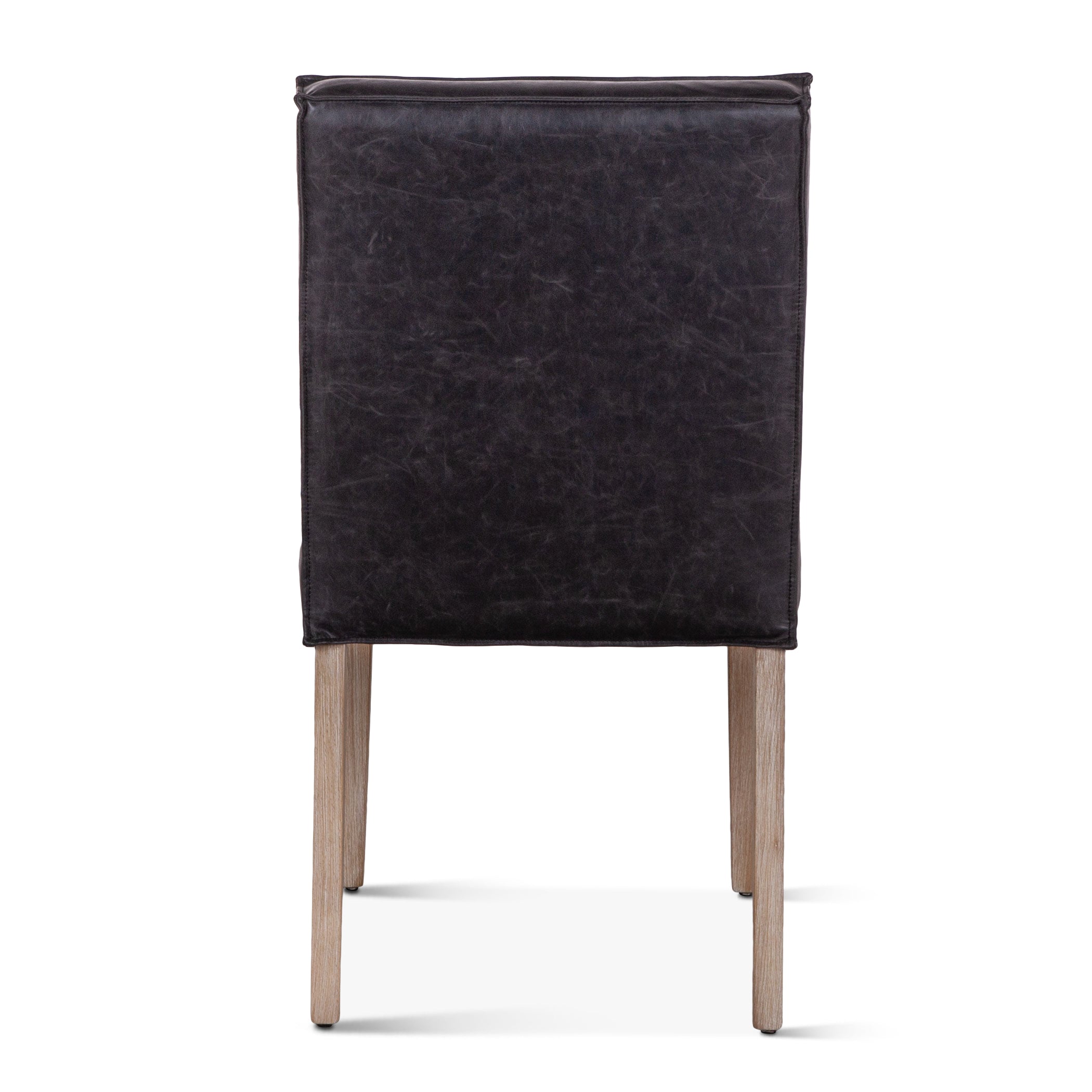 17" Black Eco Leather Dining Chair