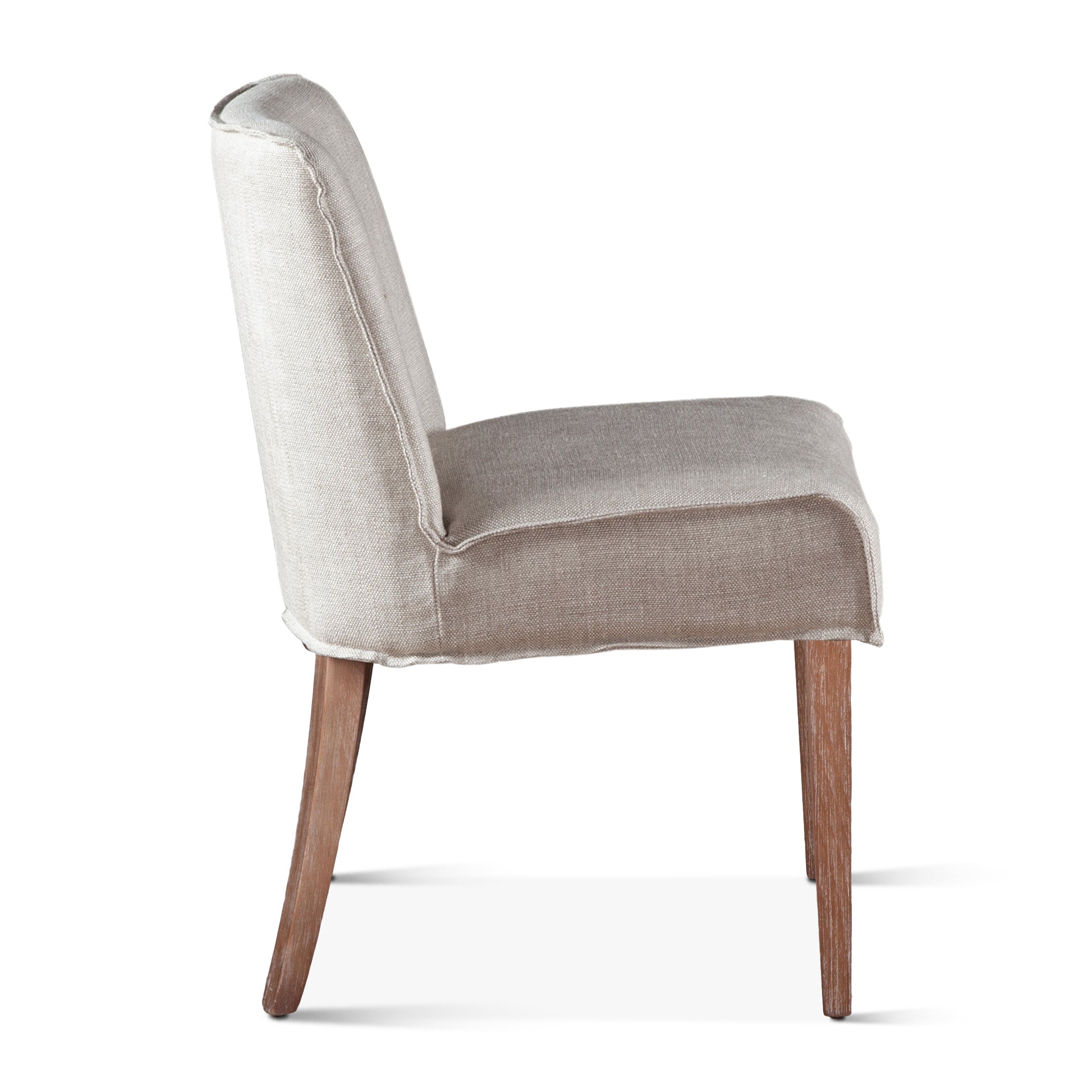 19" Dining Chair in Beige Linen