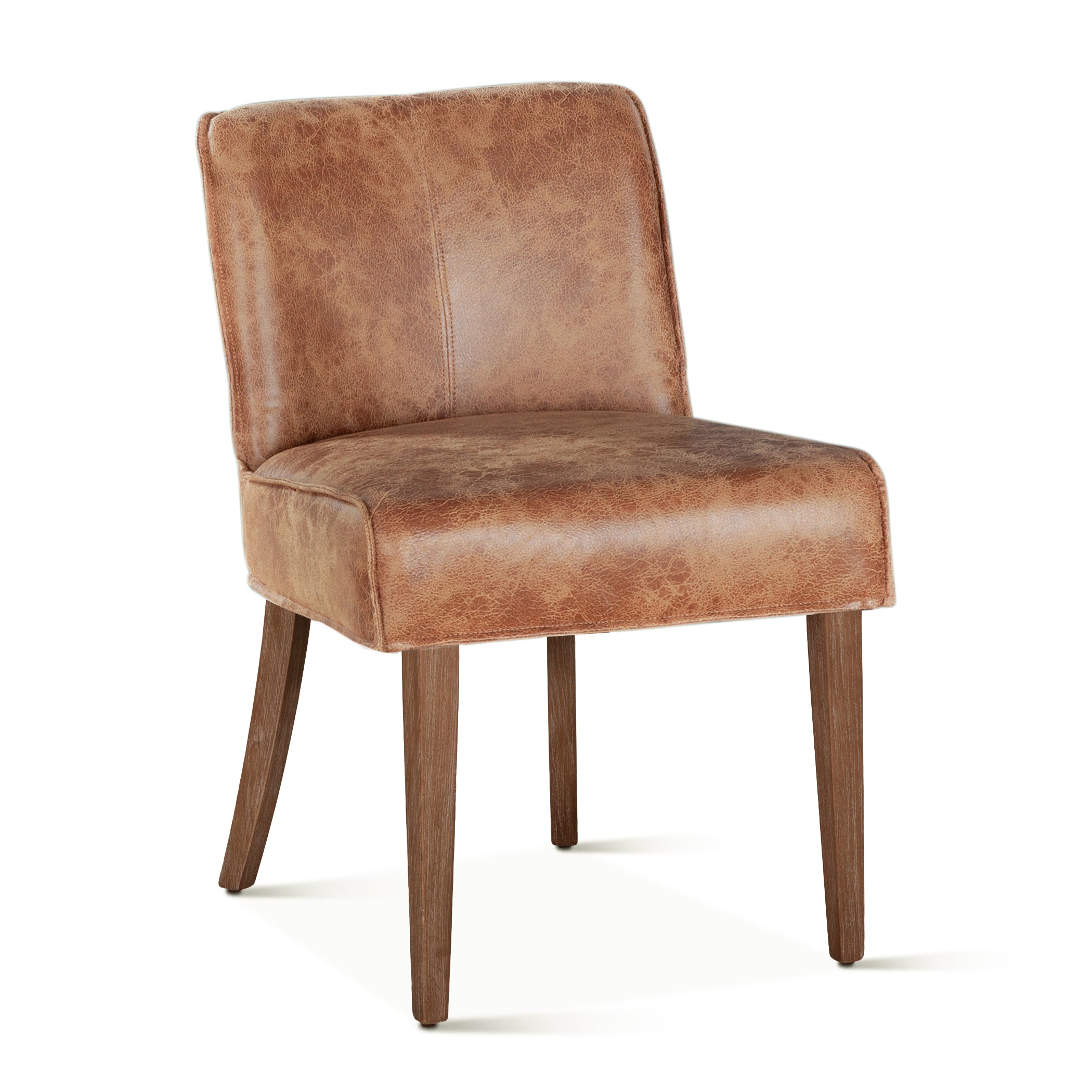 19" Dining Chair in Tan Leather