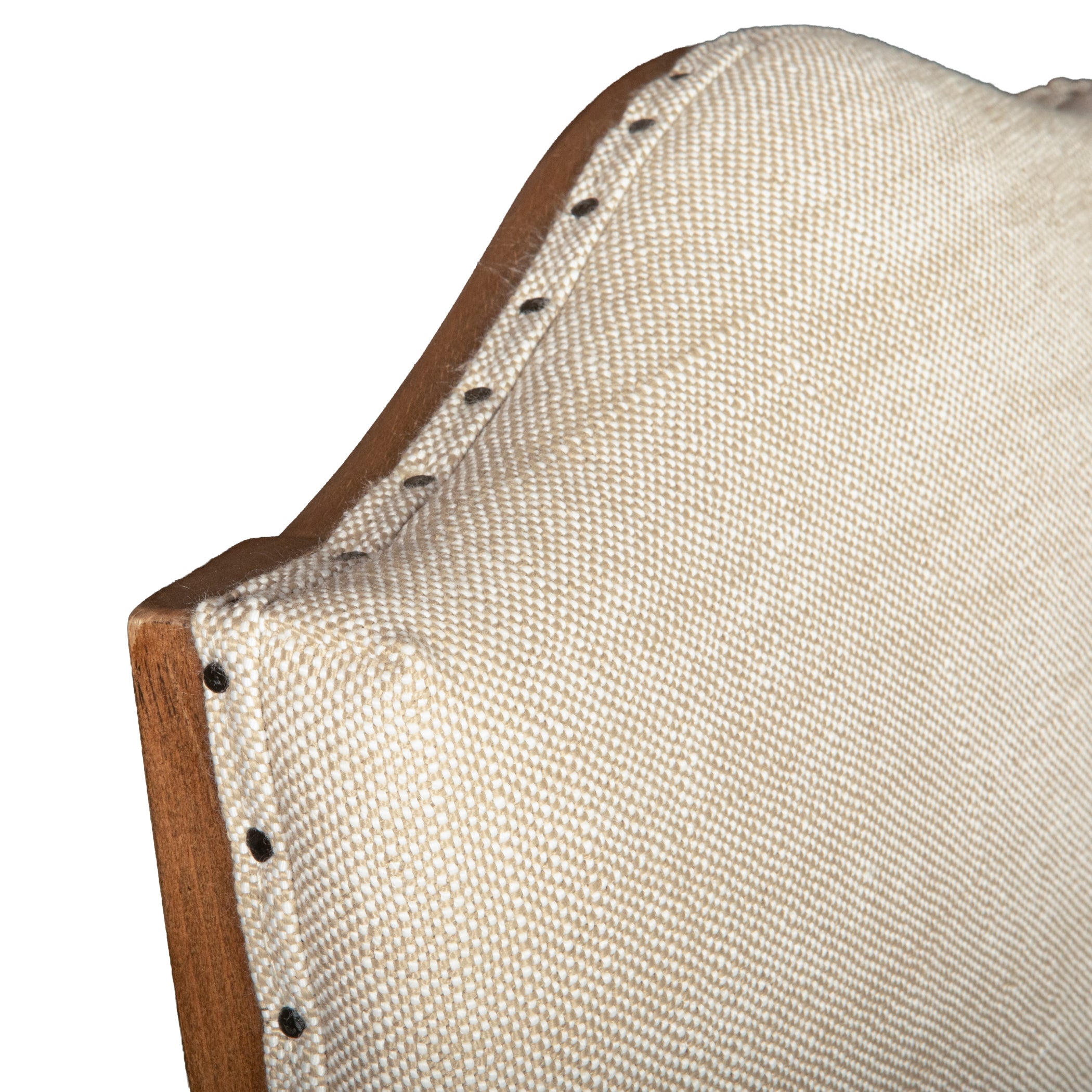21" Natural Linen Dining Chair