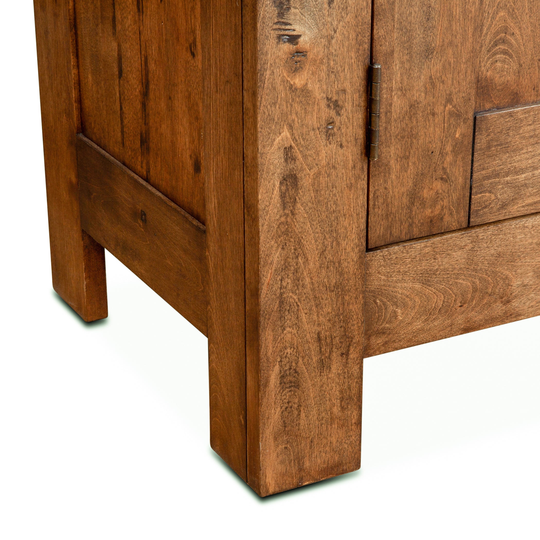 66" Earth Finish Birch Wood Buffet