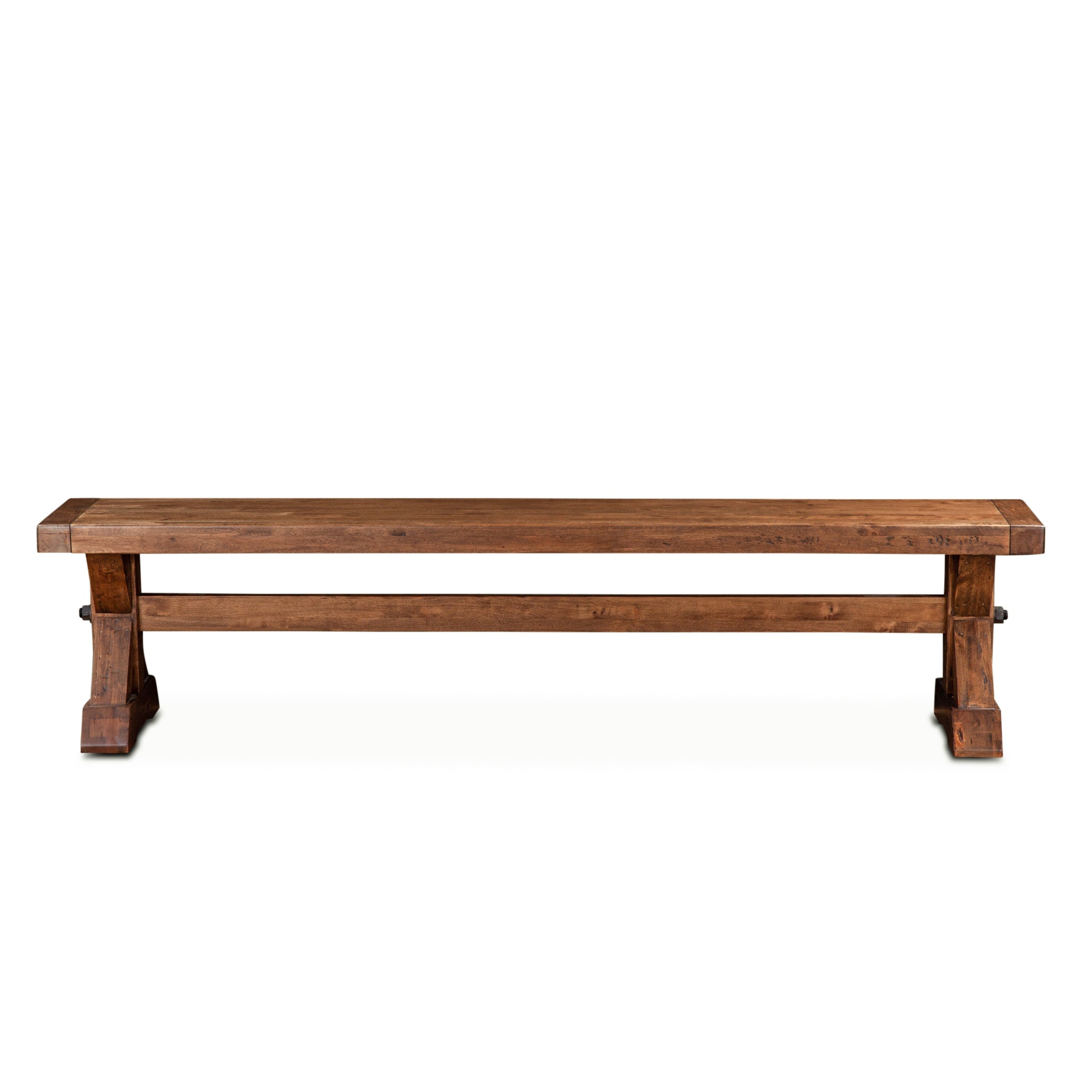 82" Earth Finish Birch Wood Bench