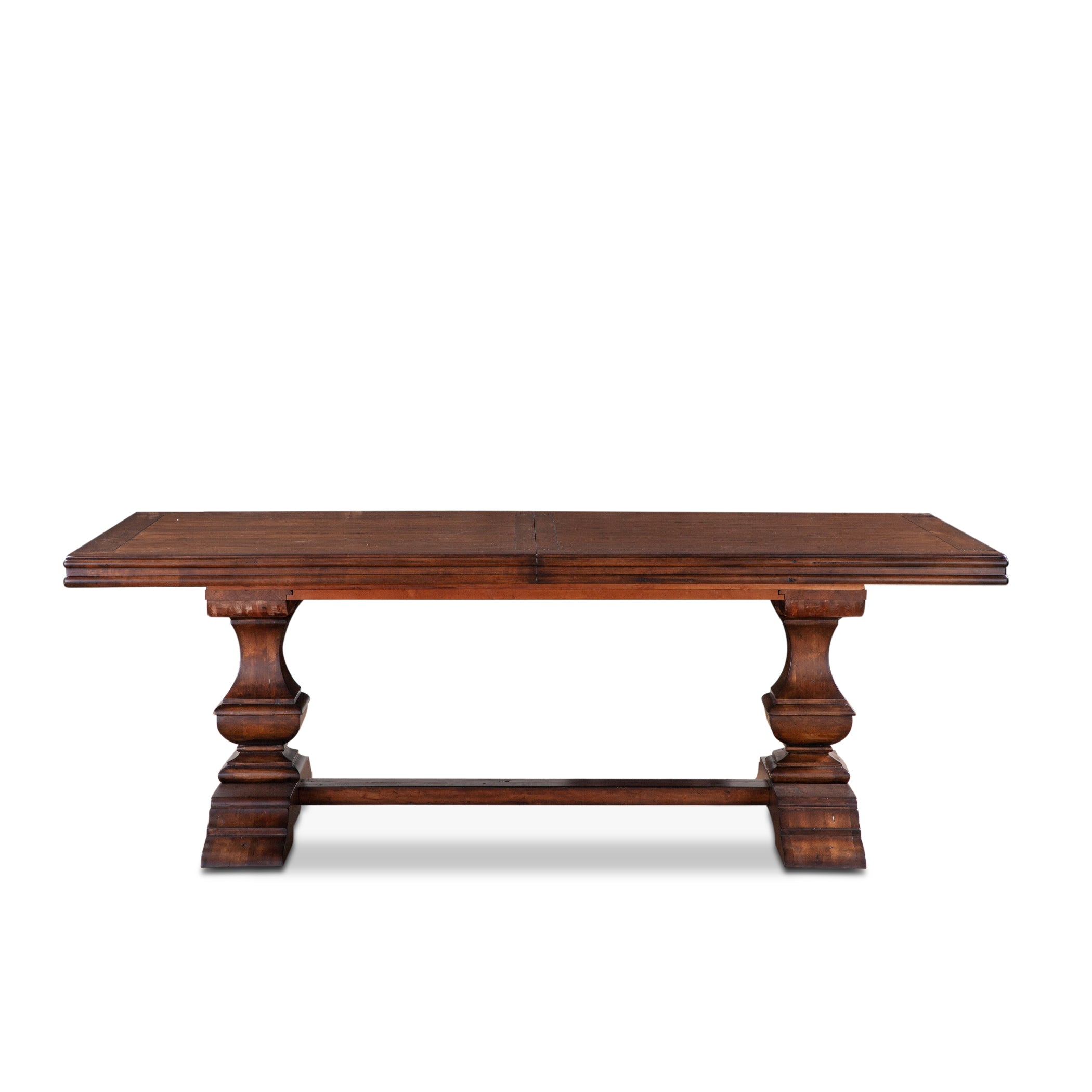 88" Chestnut Wood Dining Table