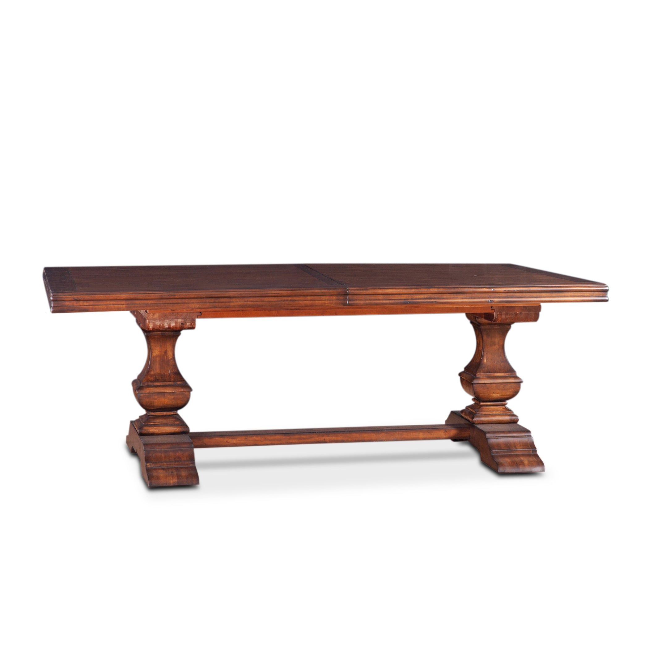 88" Chestnut Wood Dining Table