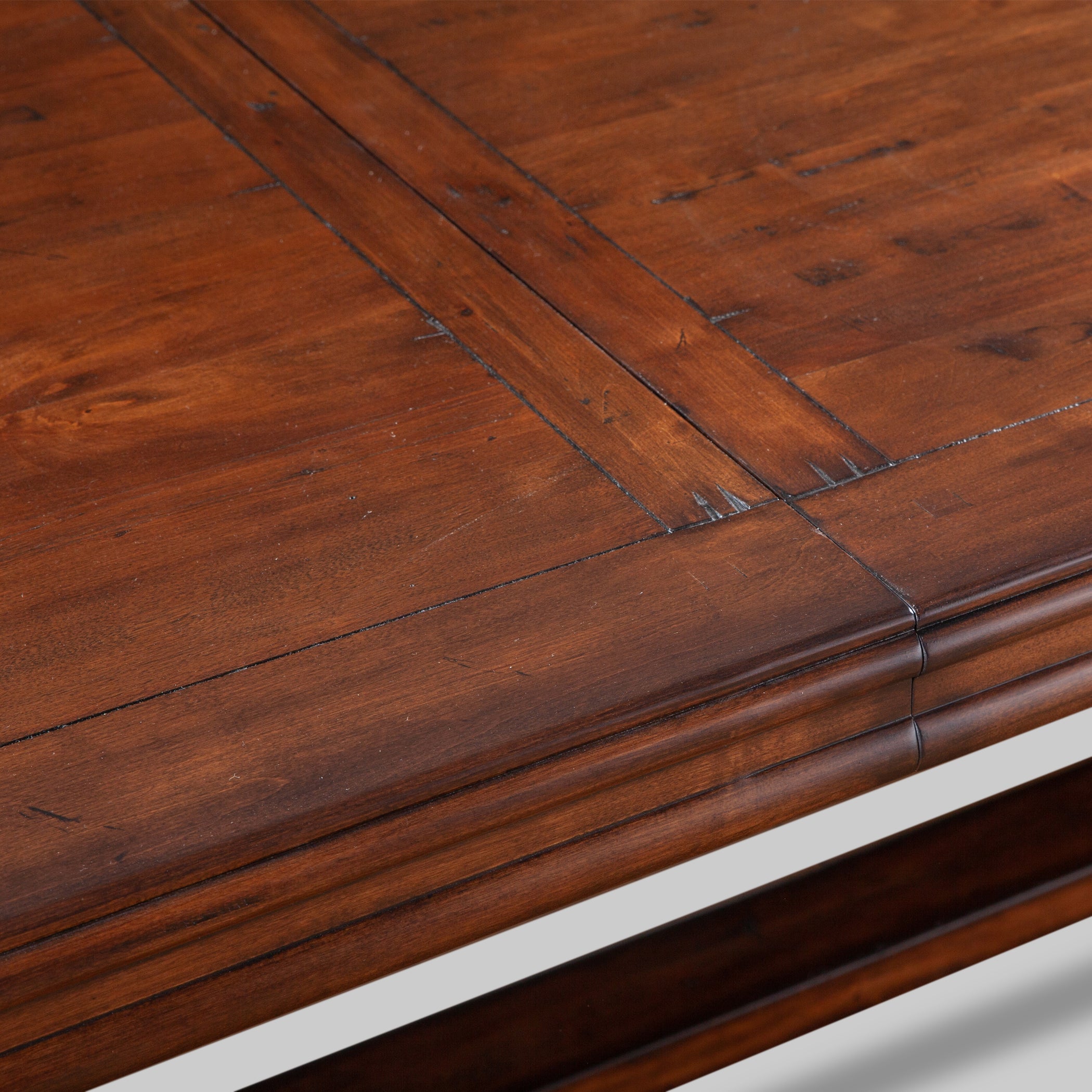 88" Chestnut Wood Dining Table