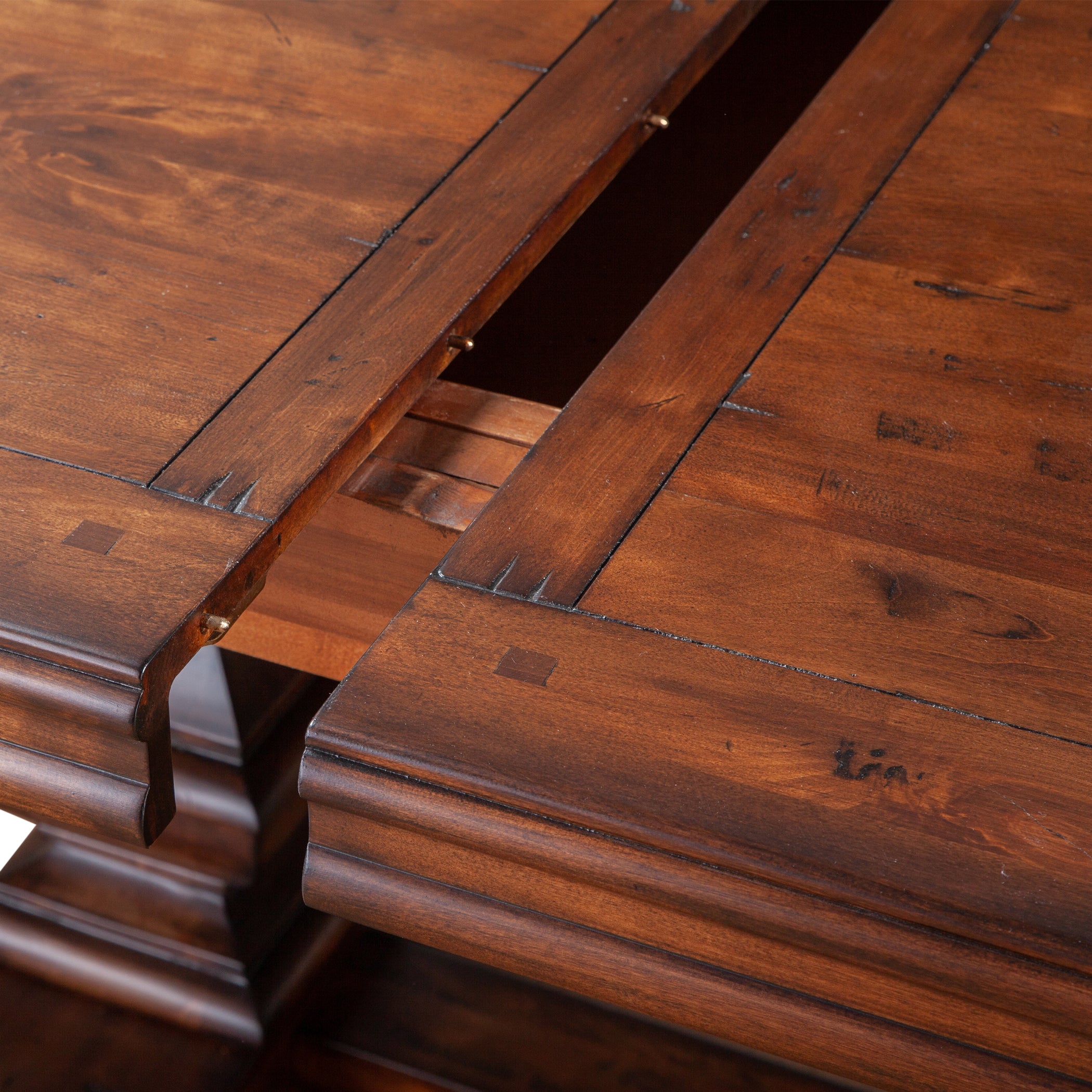 88" Chestnut Wood Dining Table