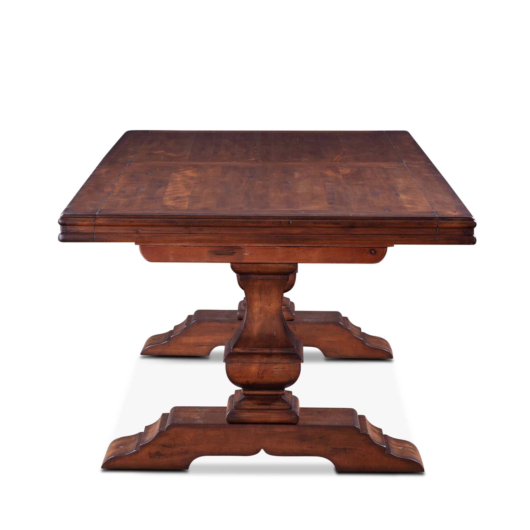 88" Chestnut Wood Dining Table