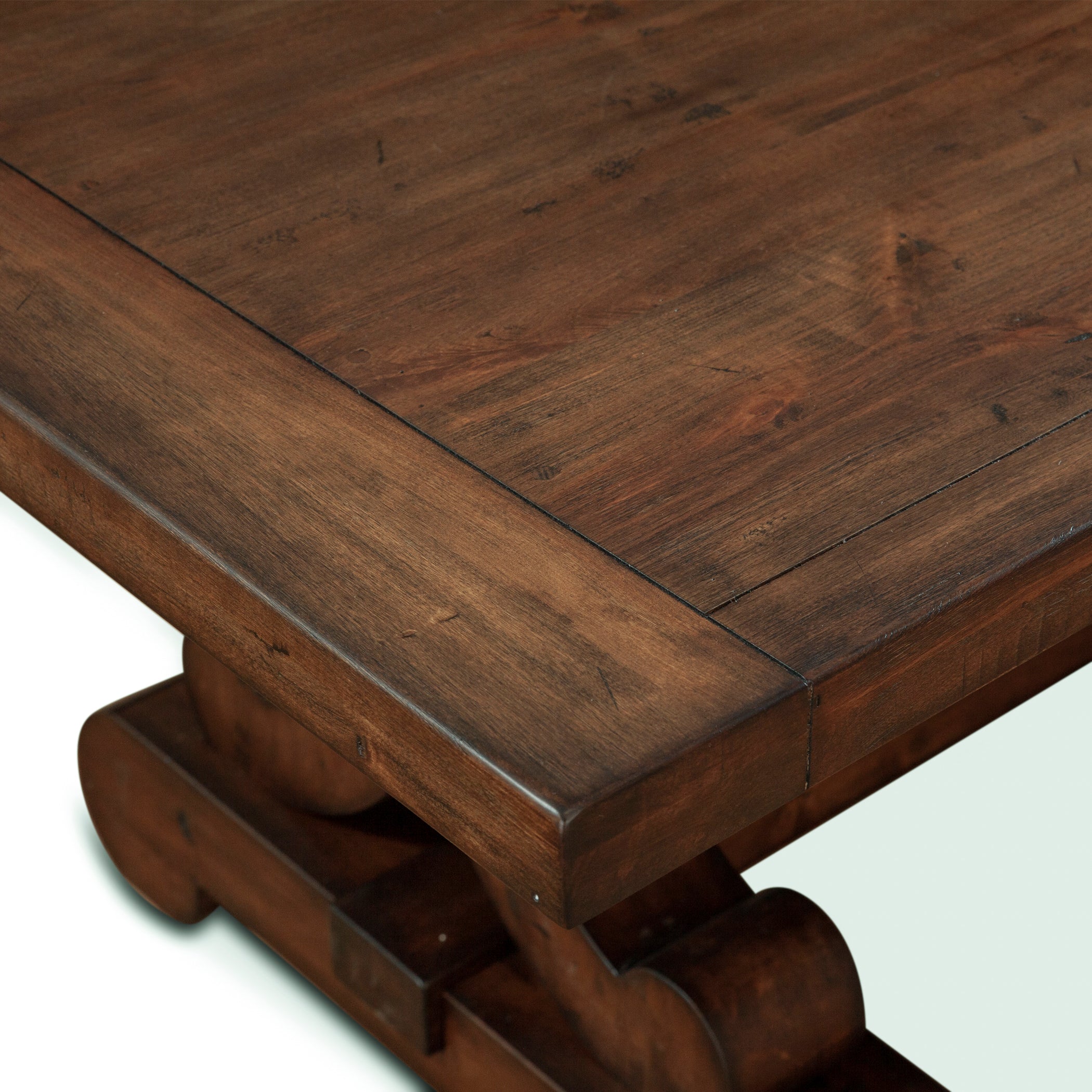 108" Chestnut Wood Dining Table