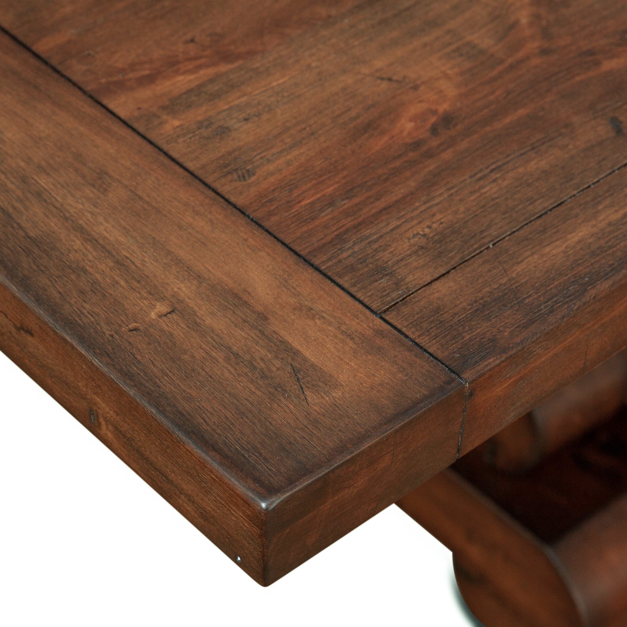108" Chestnut Wood Dining Table