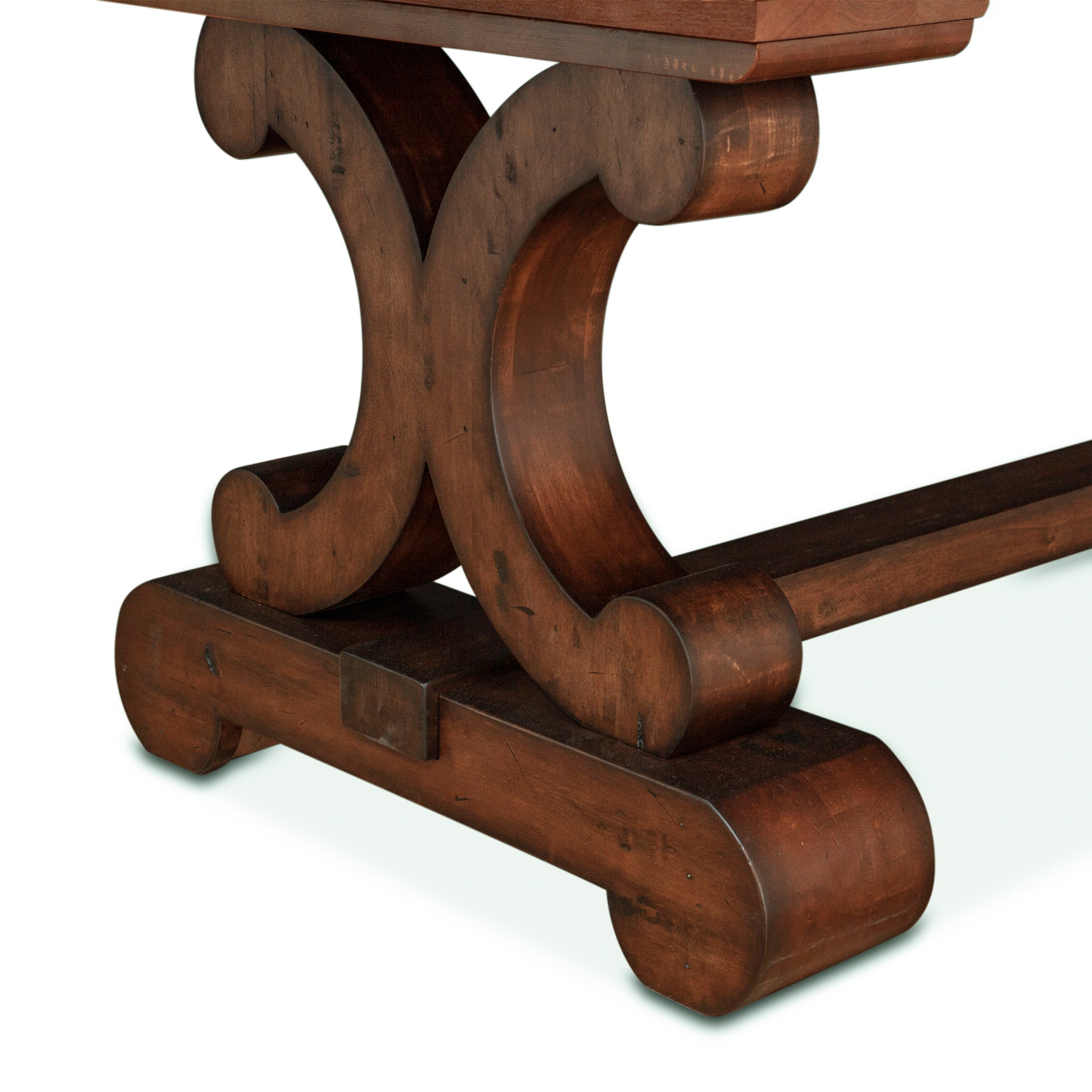 108" Chestnut Wood Dining Table