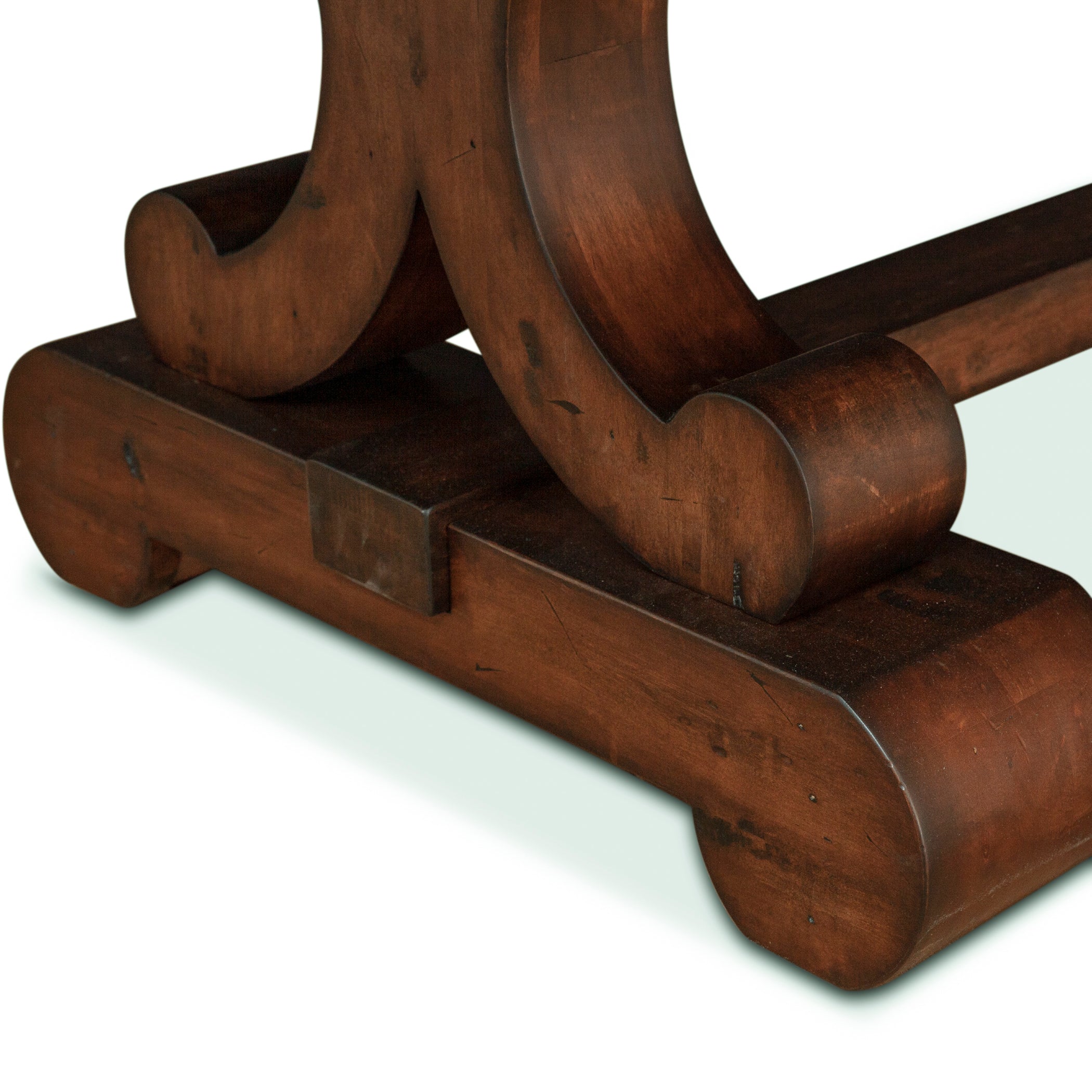 108" Chestnut Wood Dining Table