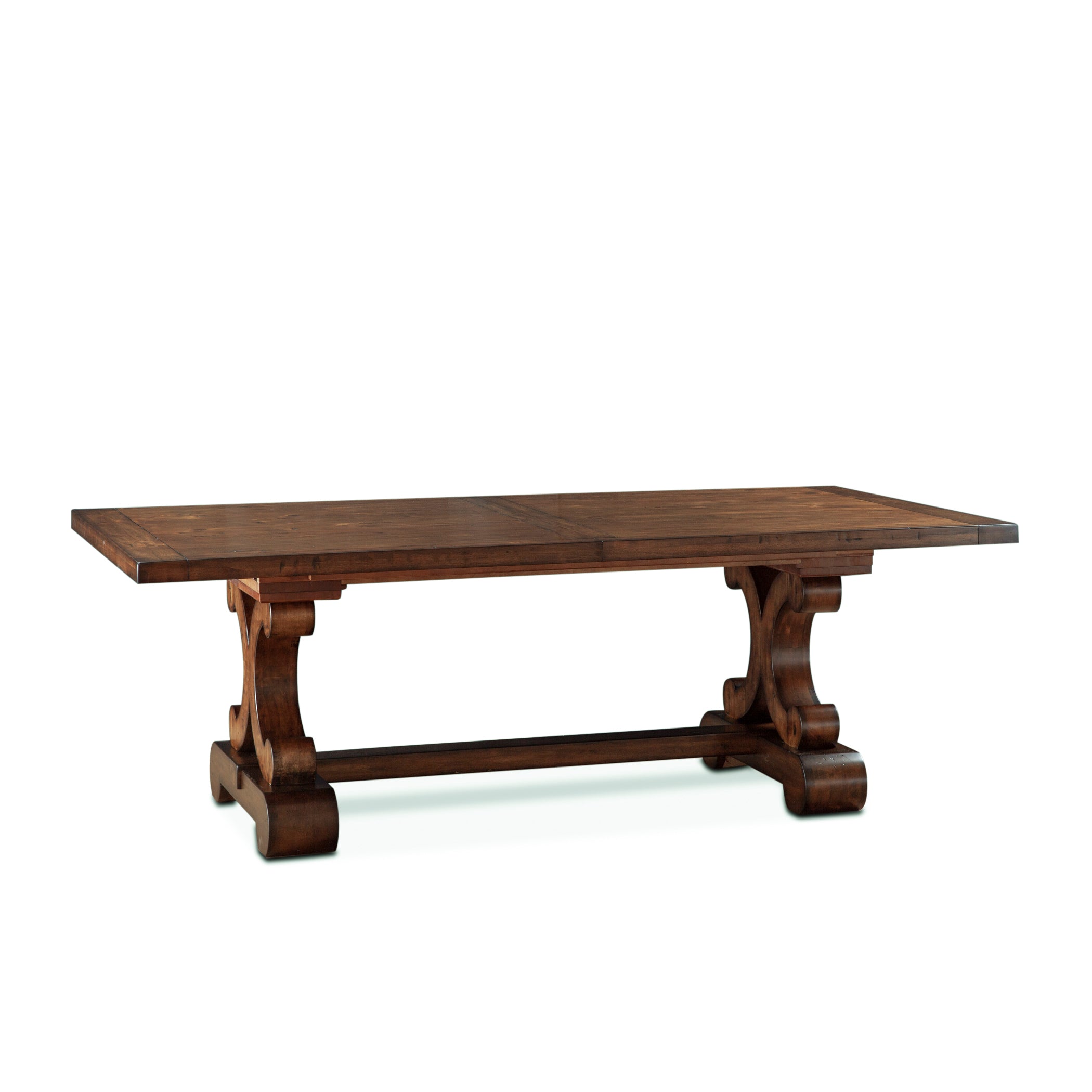 88" Chestnut Wood Dining Table