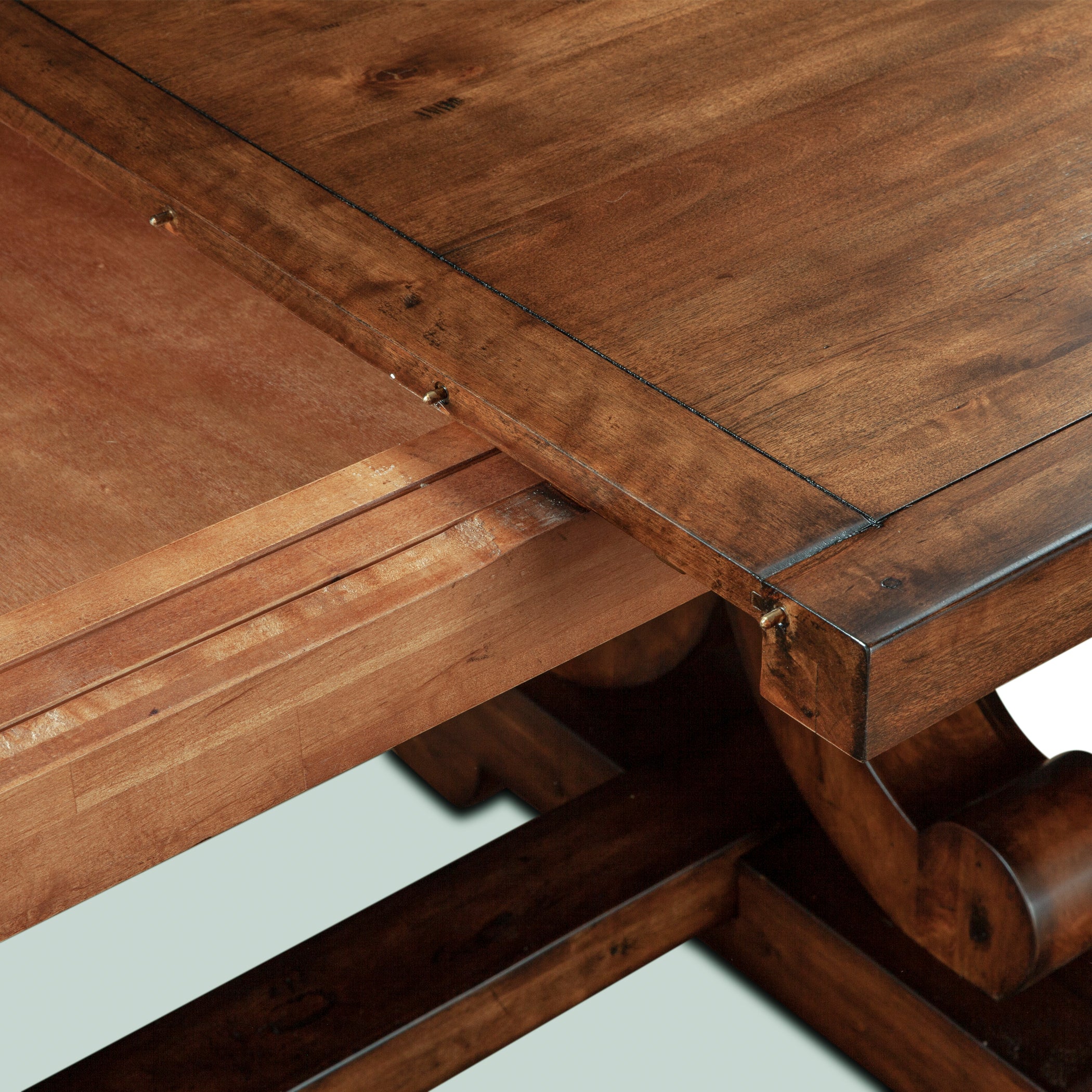 88" Chestnut Wood Dining Table