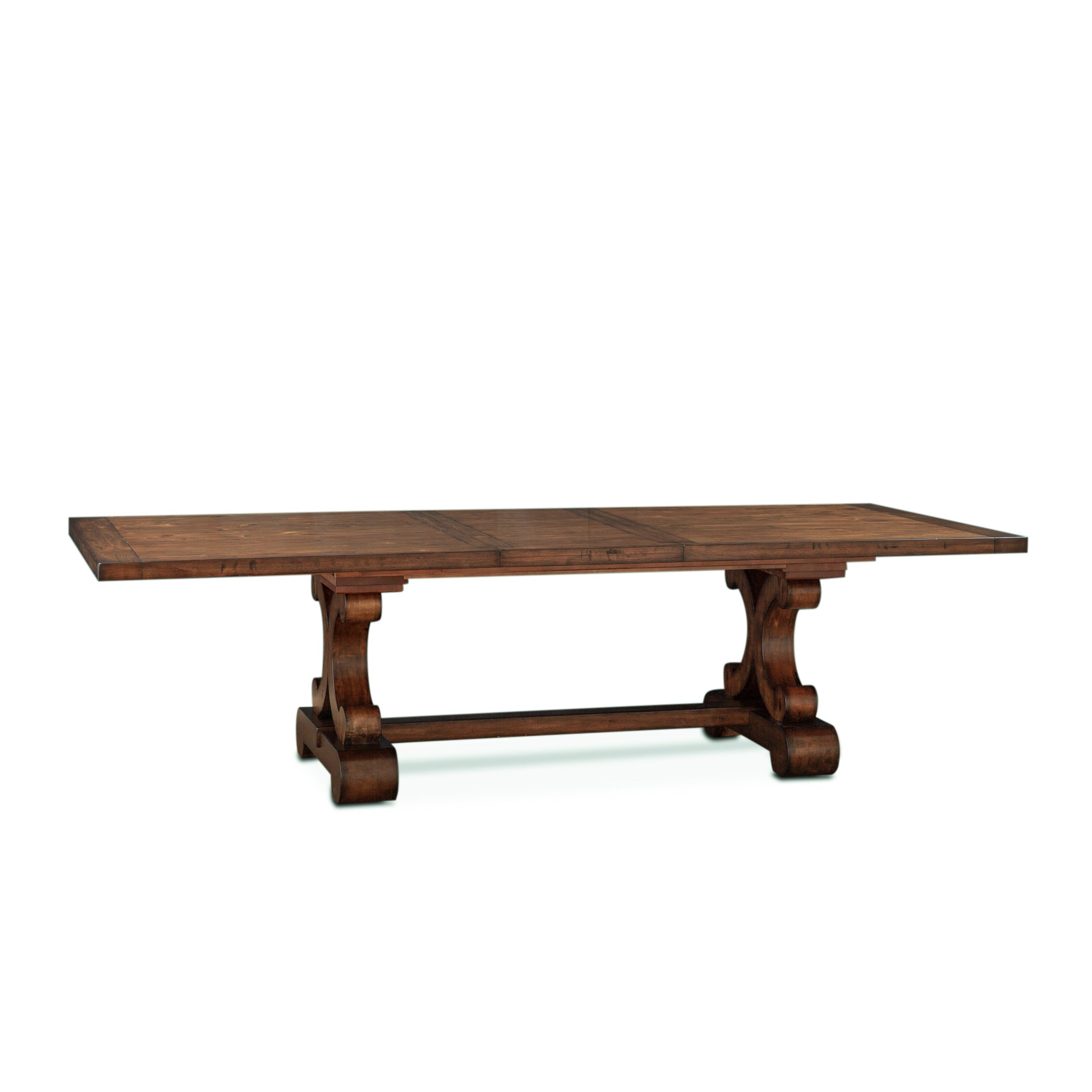 88" Chestnut Wood Dining Table