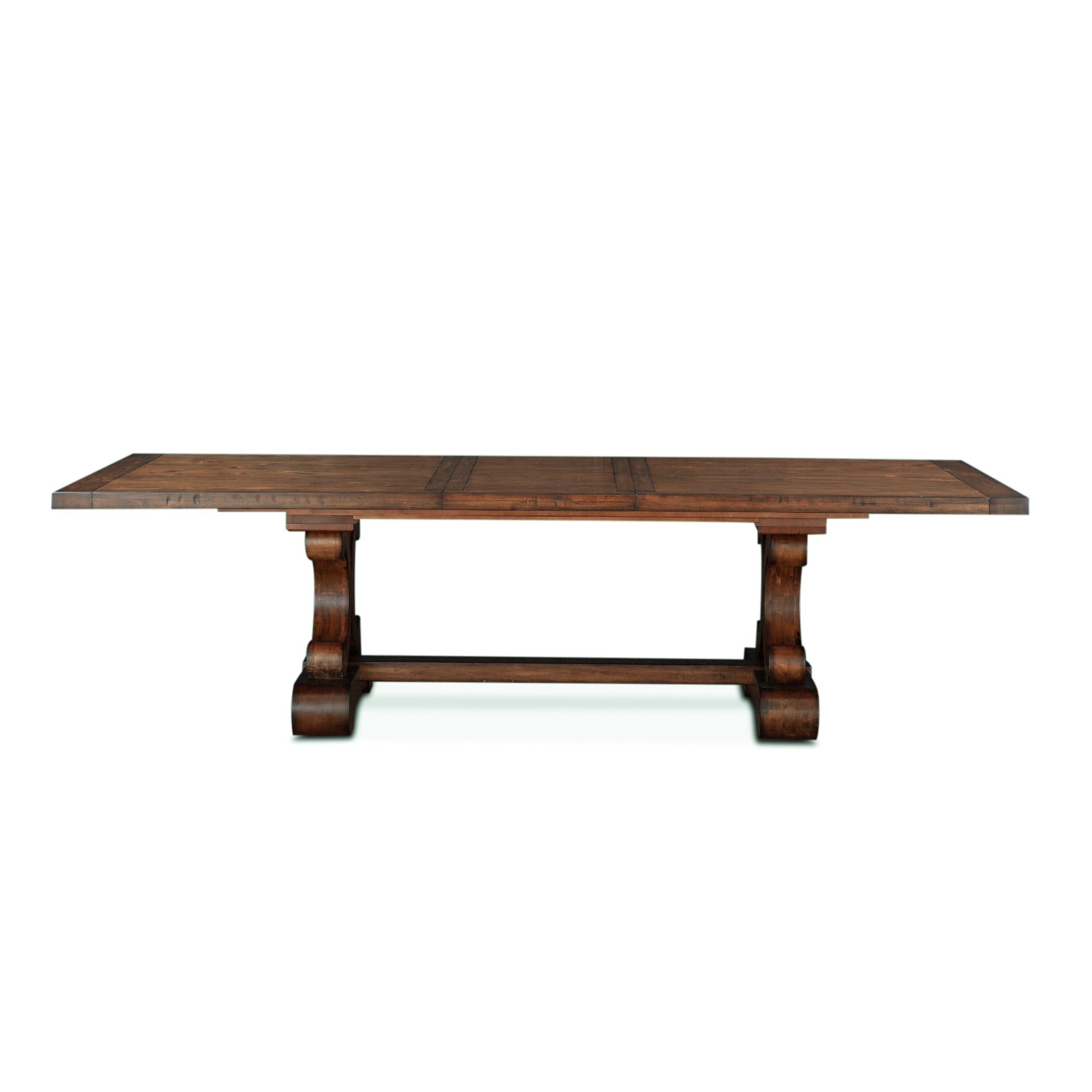 88" Chestnut Wood Dining Table