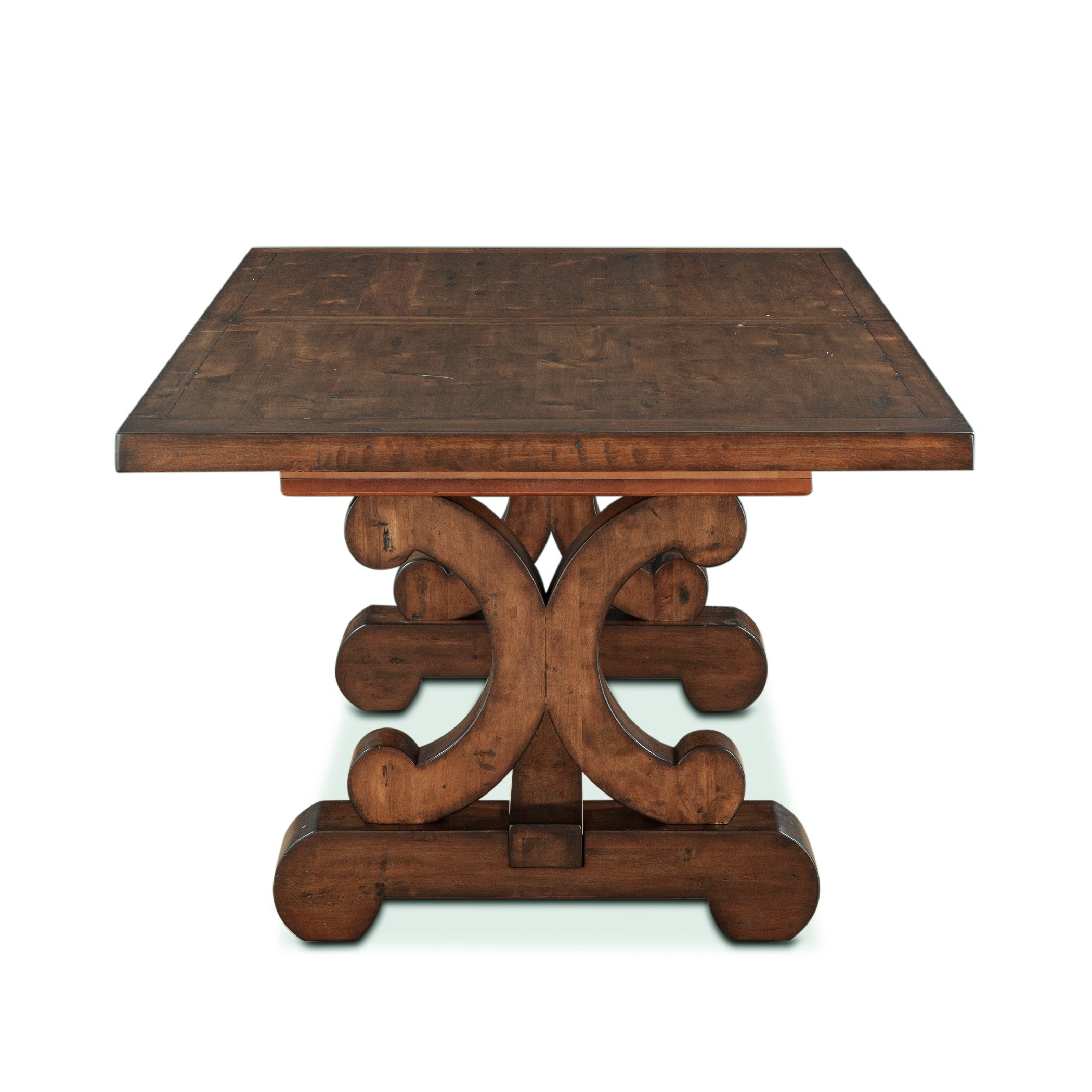 88" Chestnut Wood Dining Table