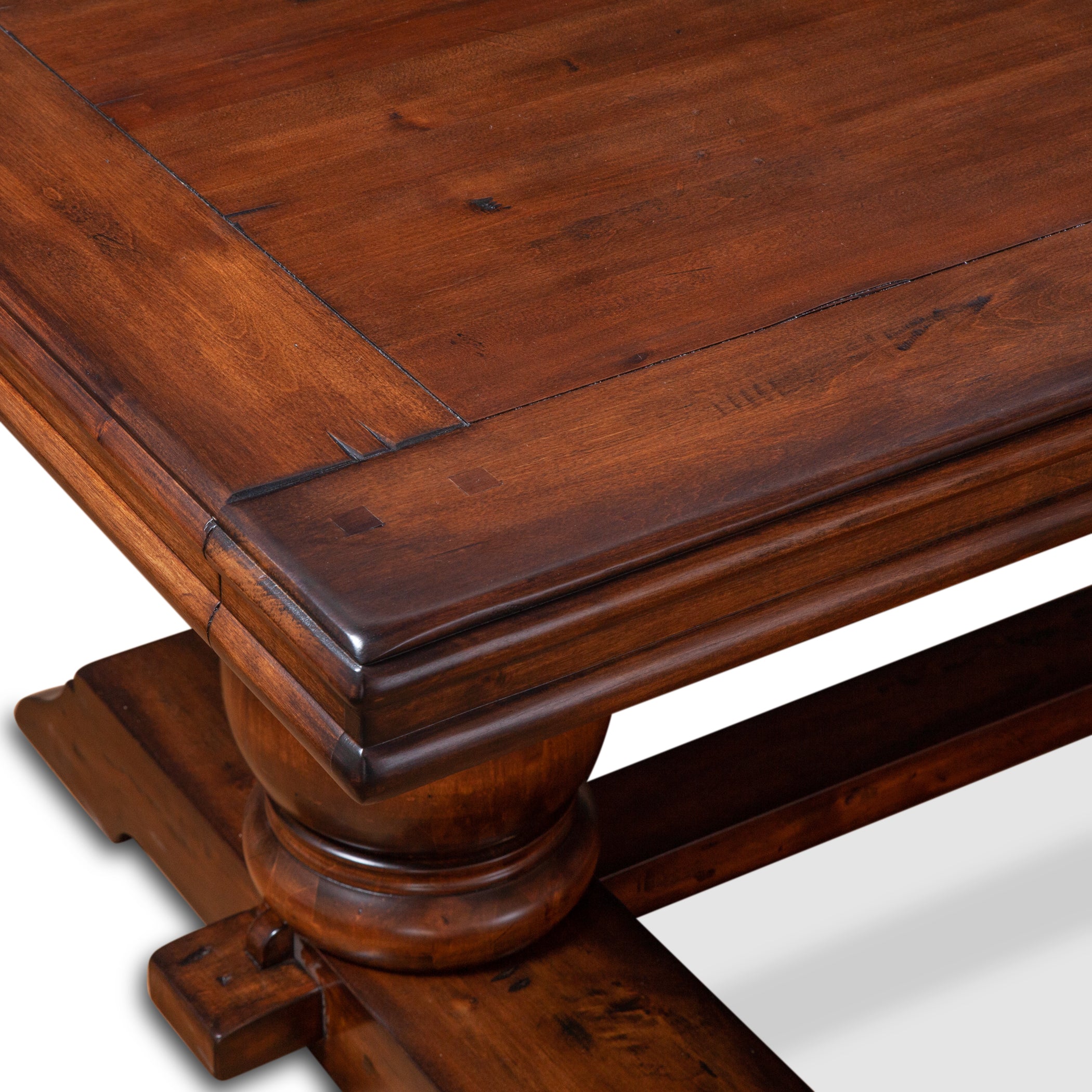 43" Chestnut Wood Dining Table