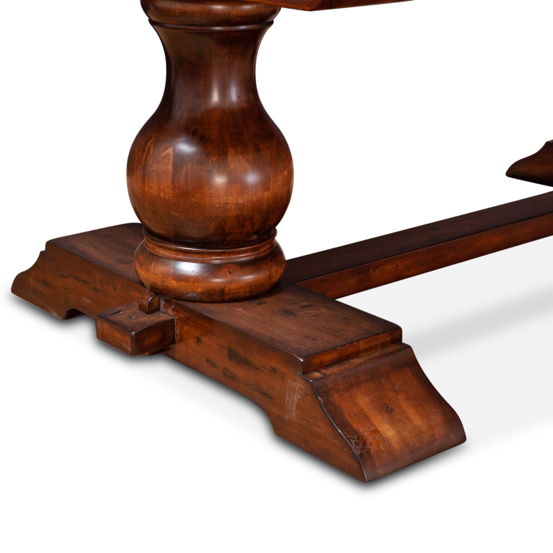 43" Chestnut Wood Dining Table