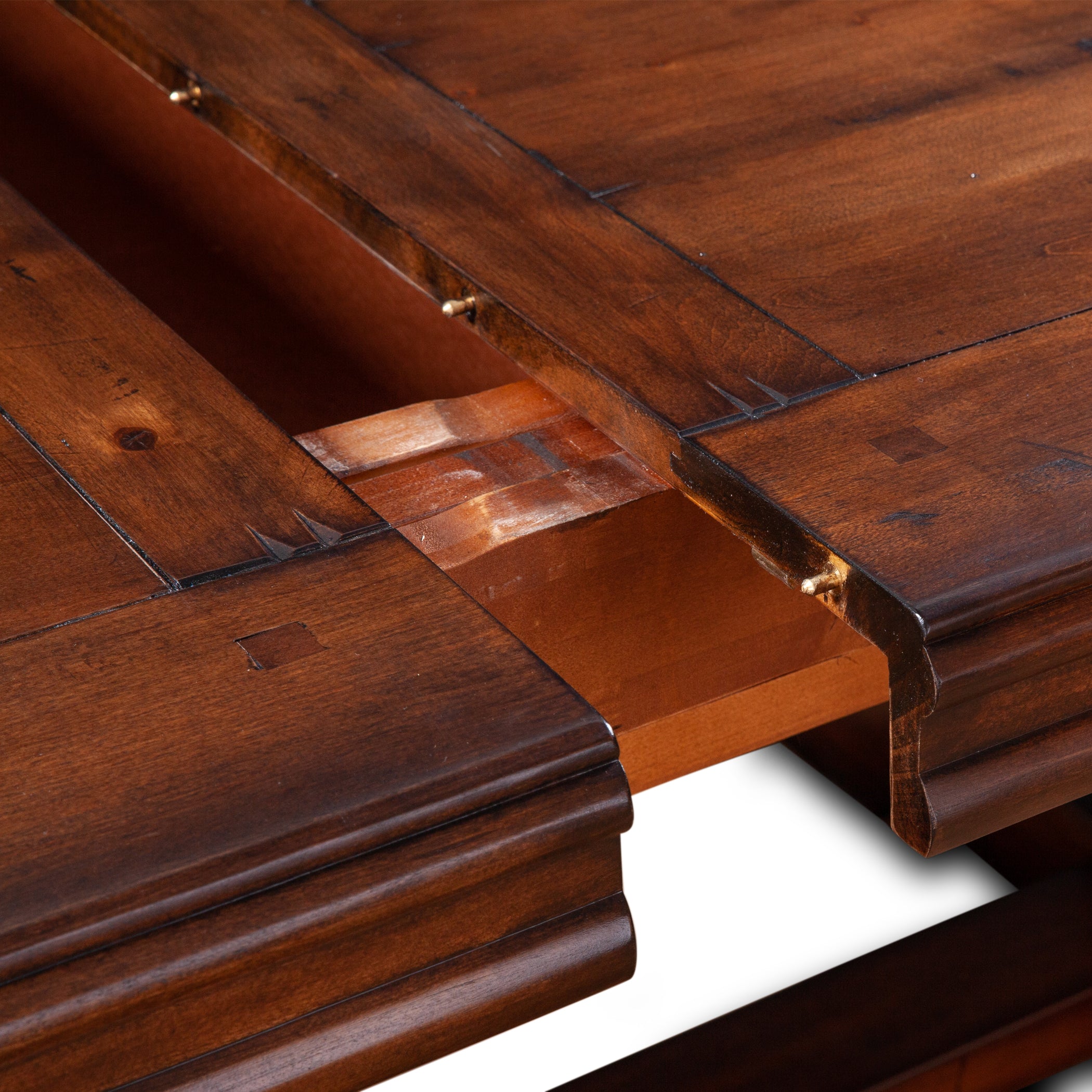43" Chestnut Wood Dining Table