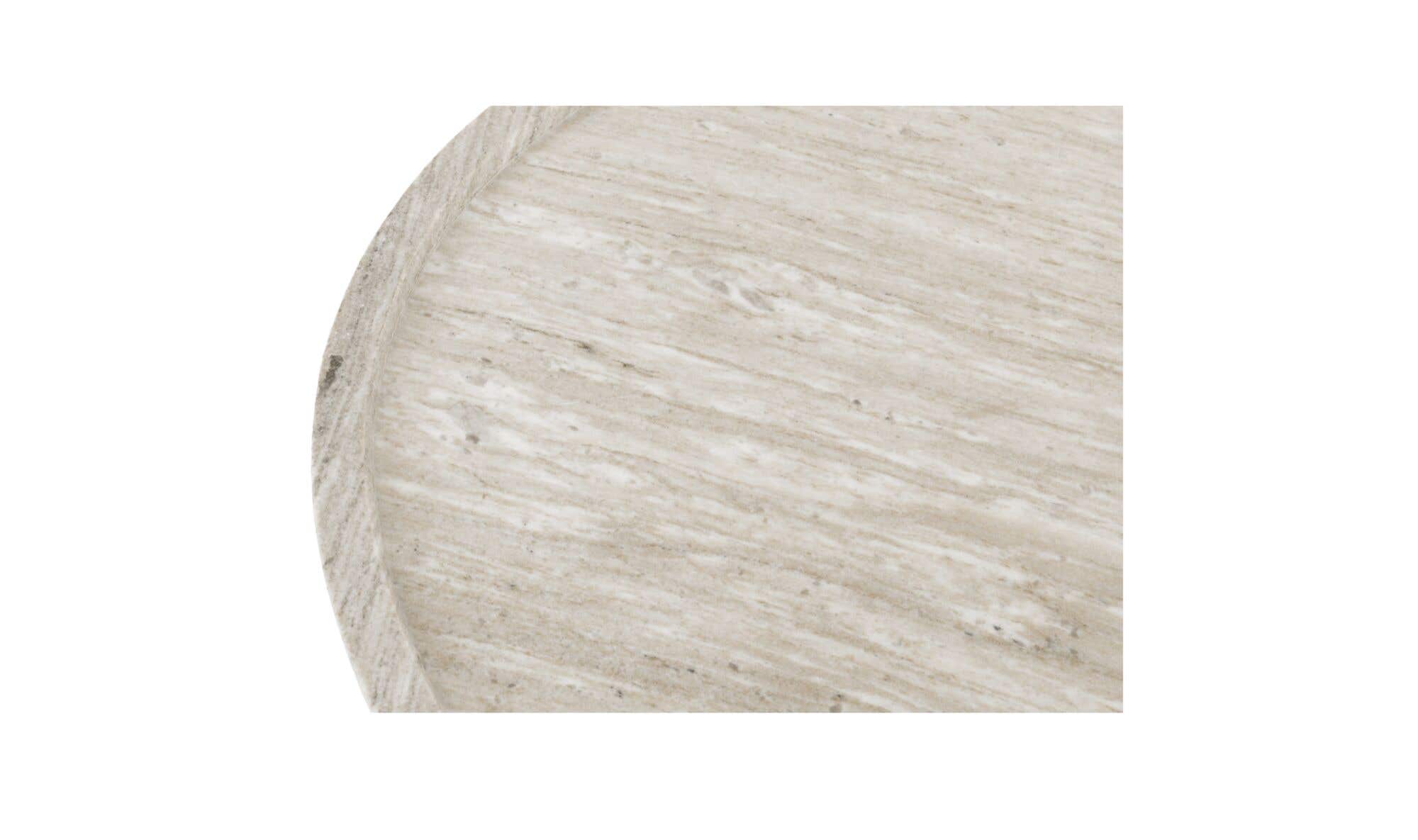 34" White Marble Coffee Table