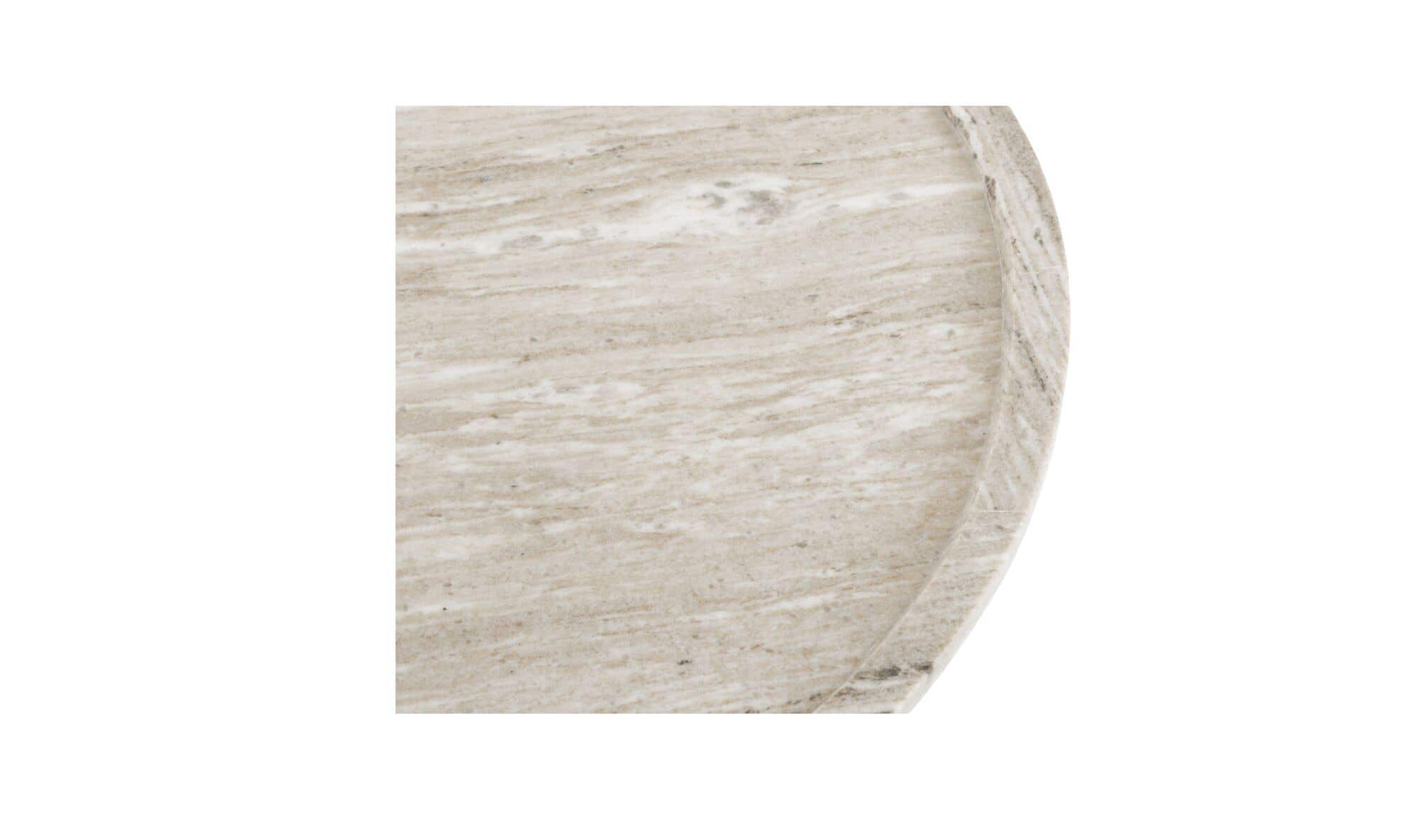 34" White Marble Coffee Table