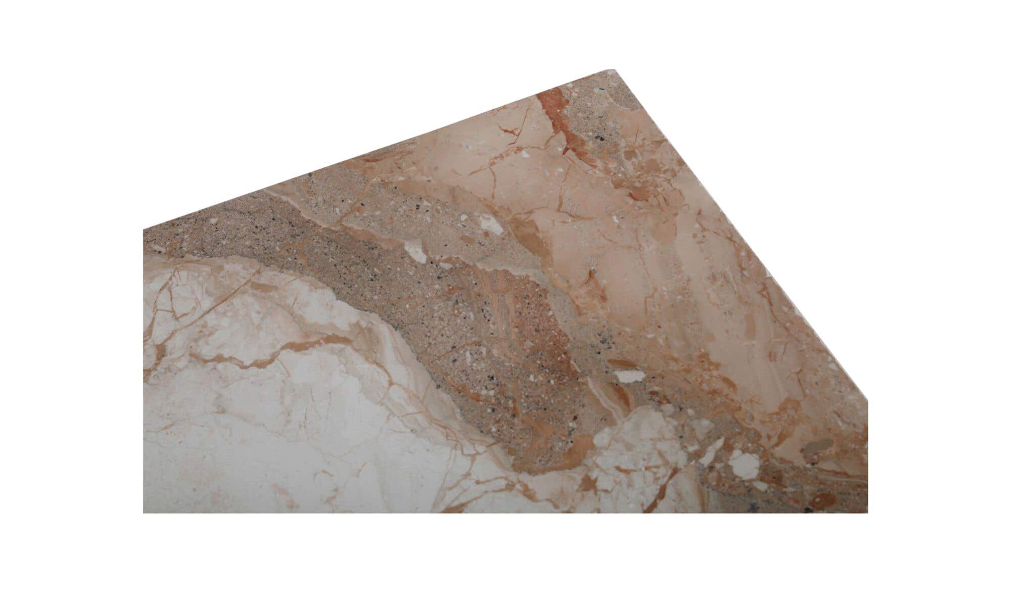 20" Breccia Marble Side Table