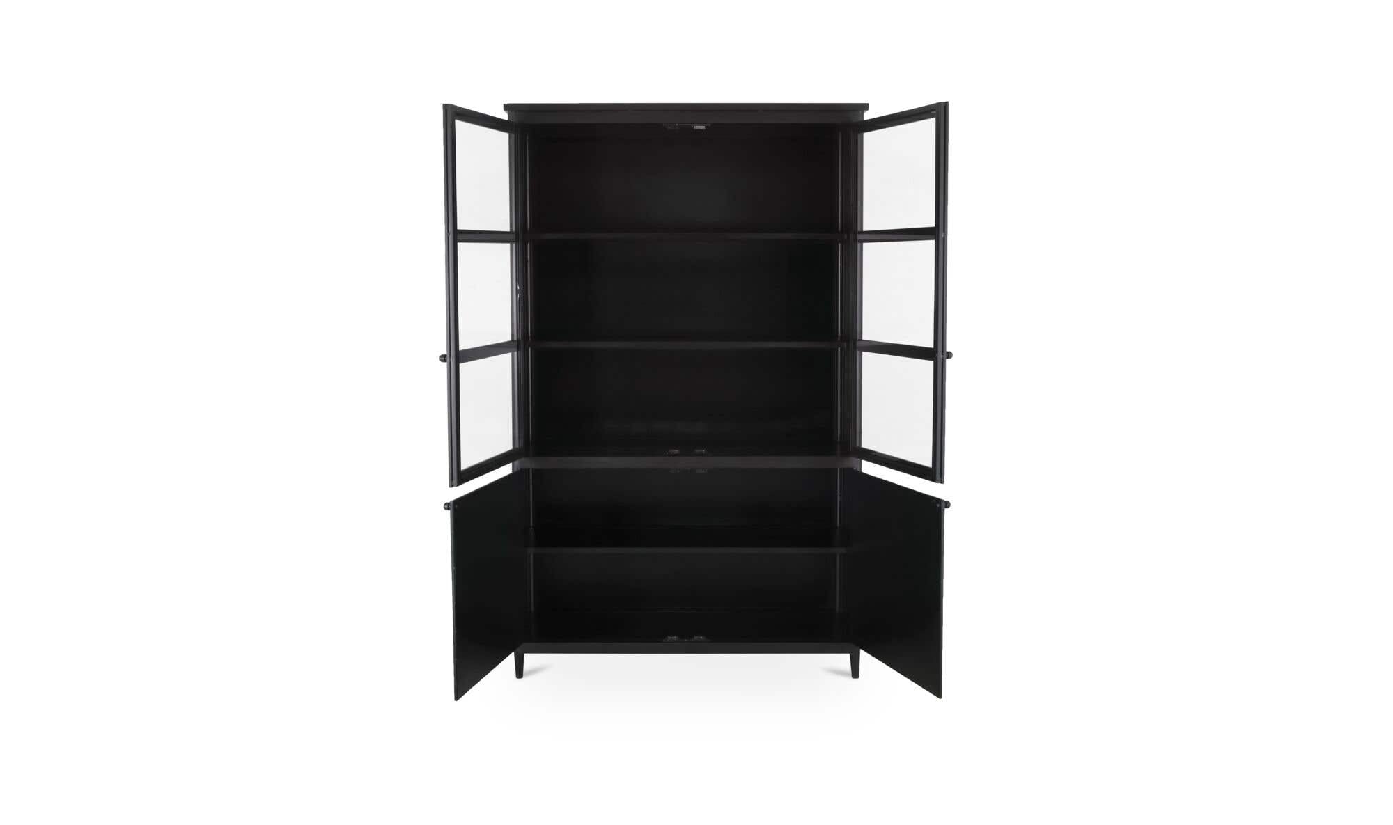 48.5" Black Iron Tall Cabinet