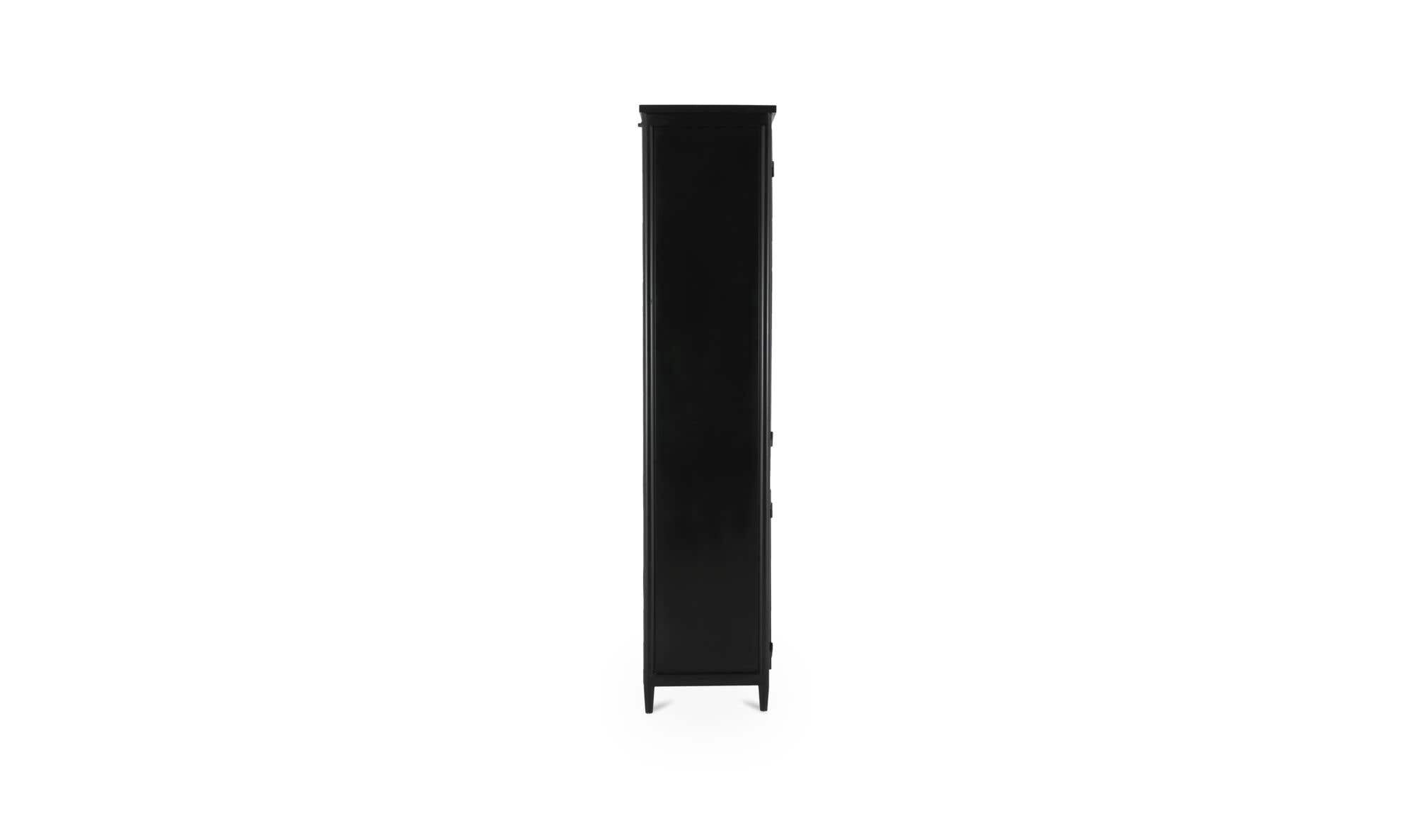 48.5" Black Iron Tall Cabinet