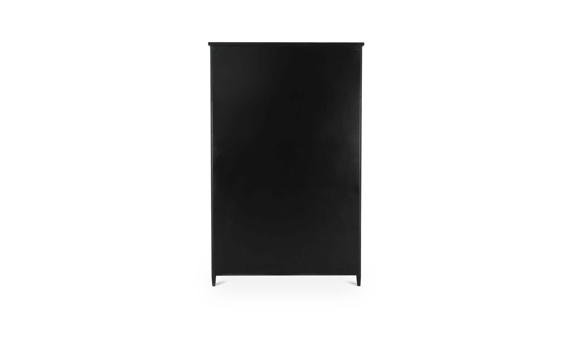 48.5" Black Iron Tall Cabinet