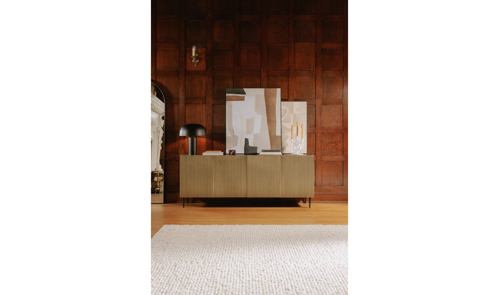 72" Brass Sideboard