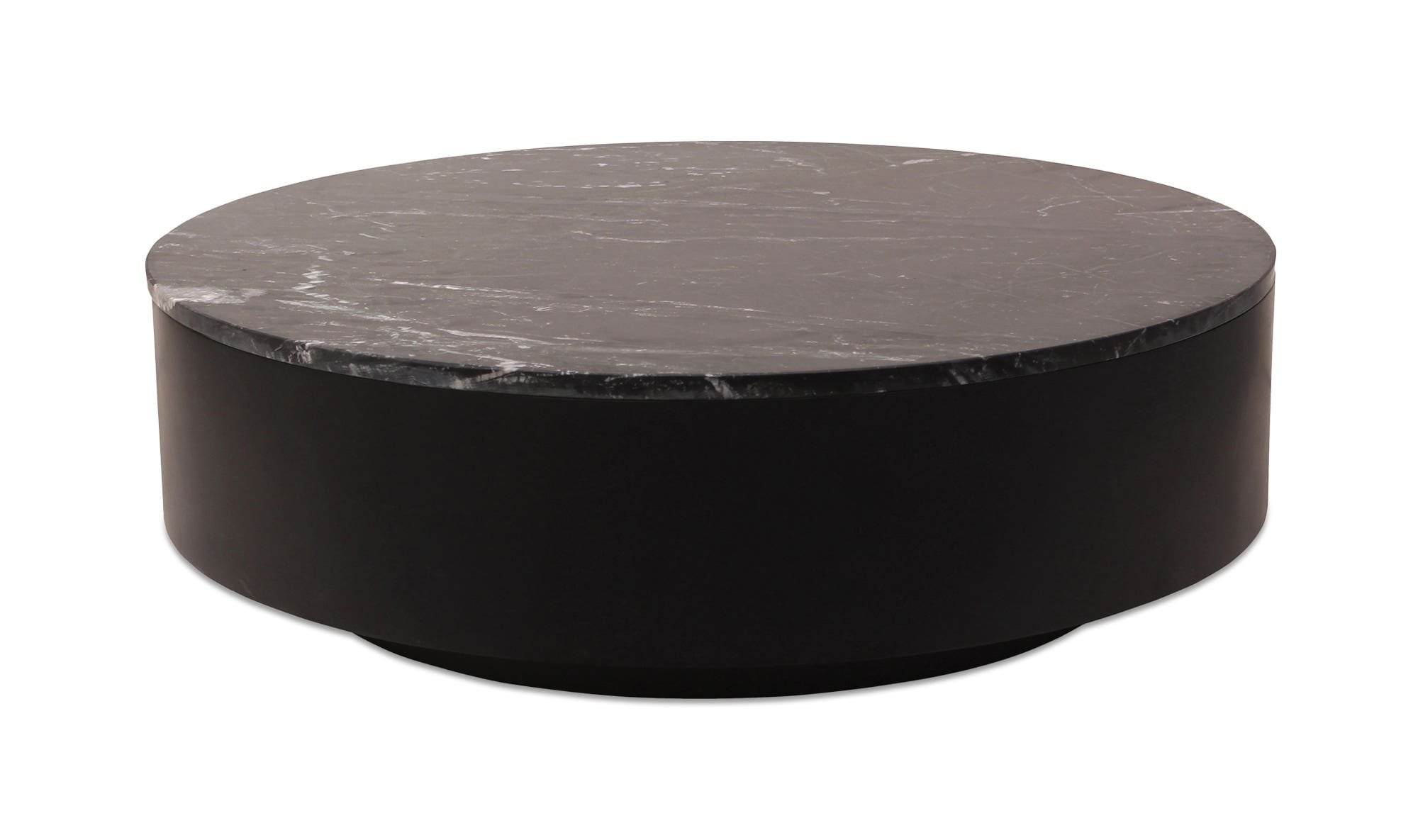 40" Black Marble Coffee Table