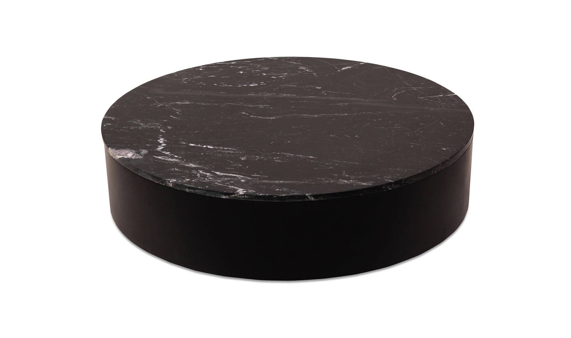 40" Black Marble Coffee Table