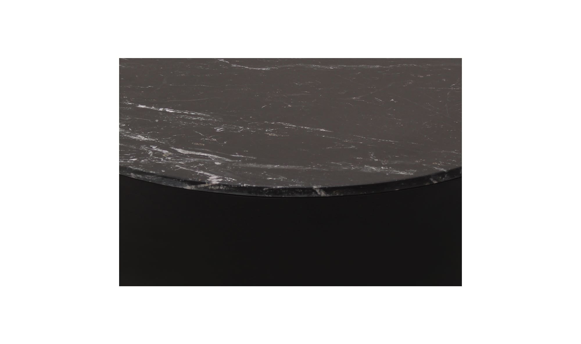 40" Black Marble Coffee Table