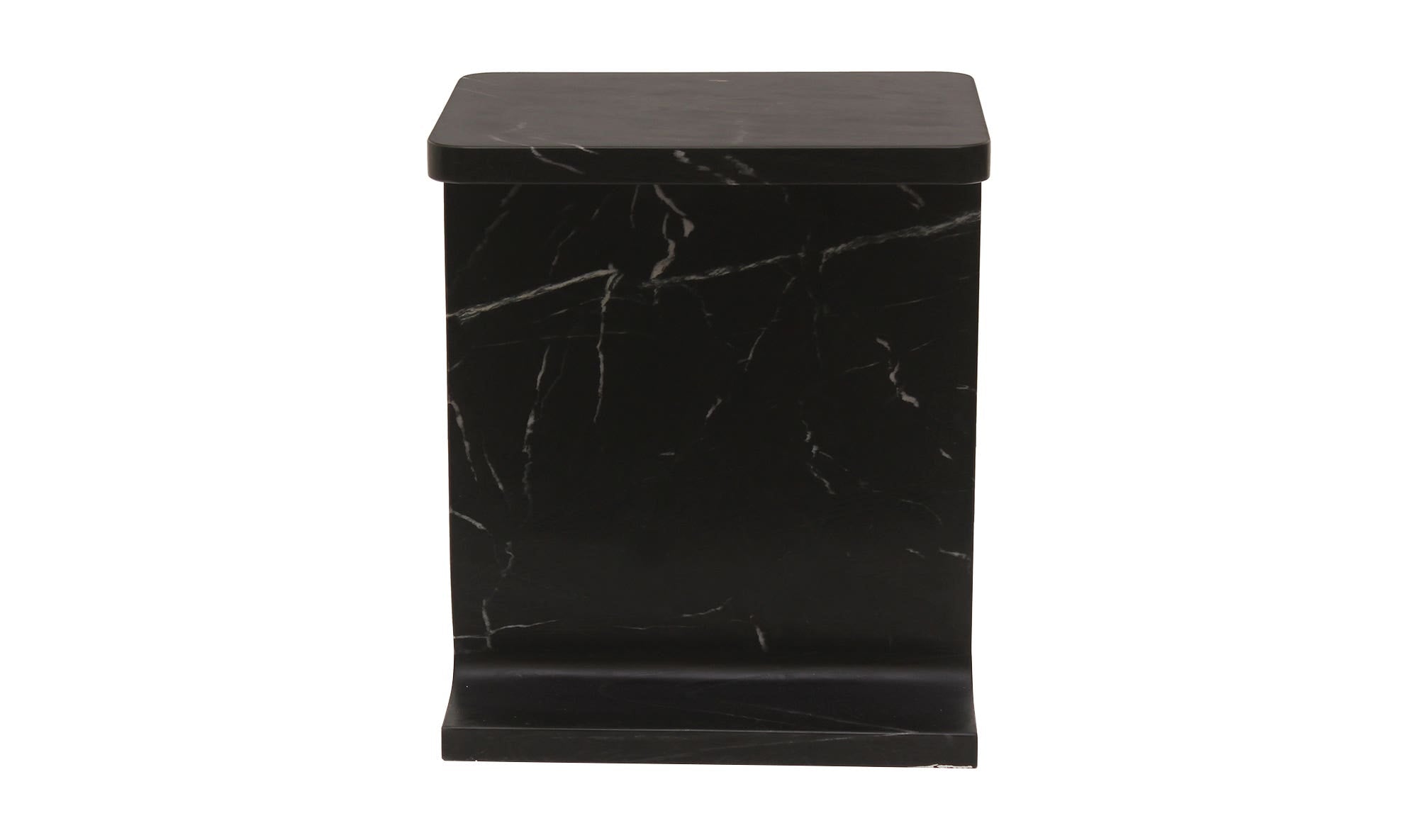 15" Black Marble Side Table