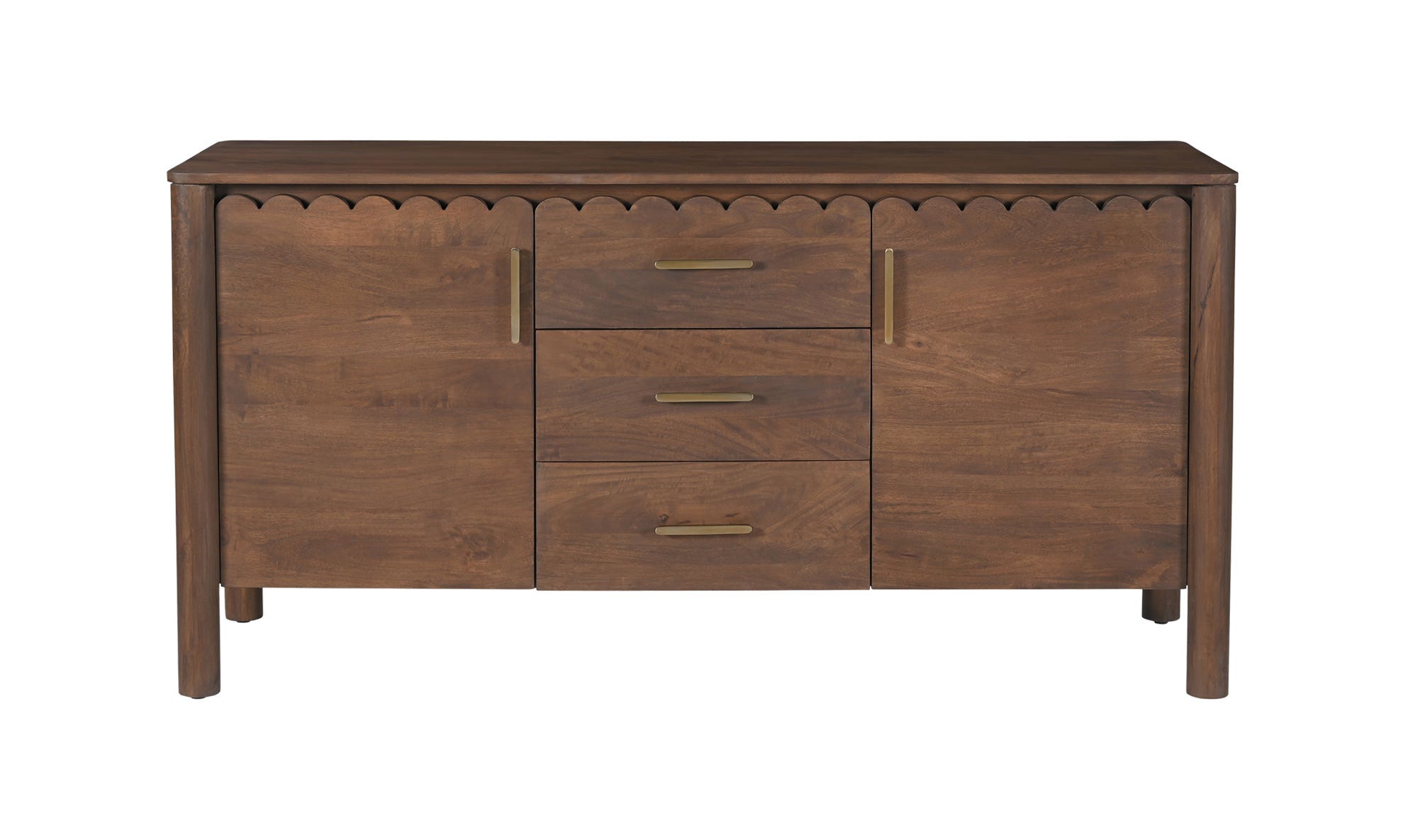 60" Vintage Brown Mango Wood Sideboard