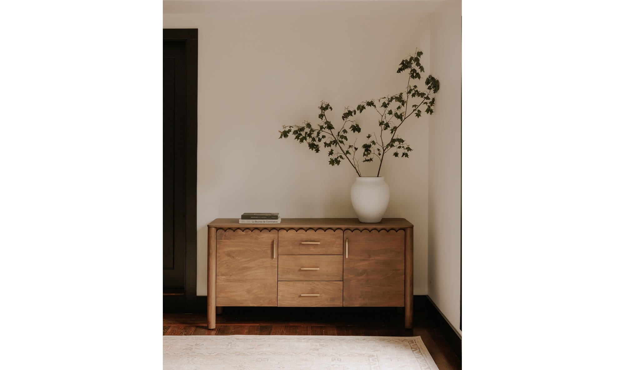 60" Vintage Brown Mango Wood Sideboard
