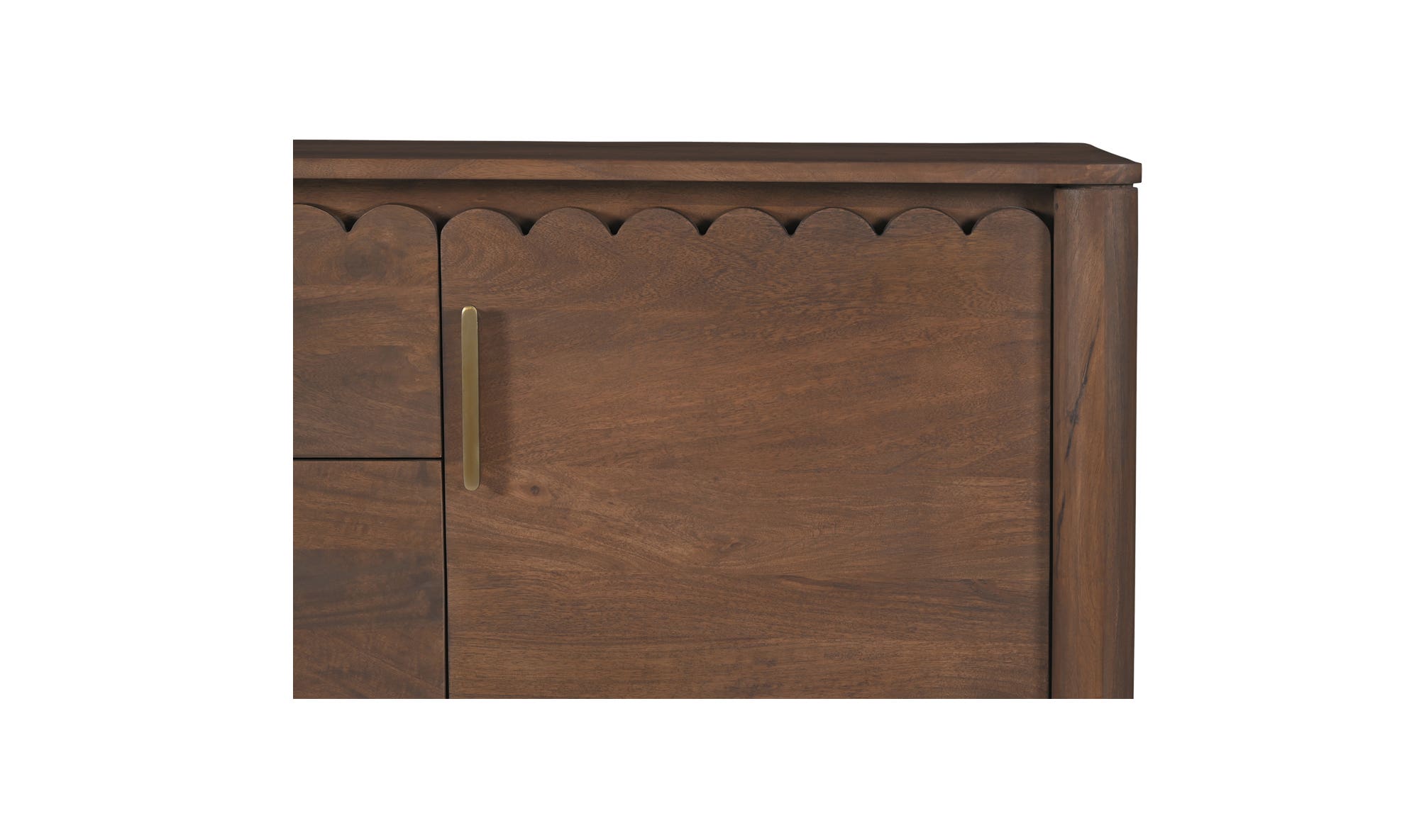 60" Vintage Brown Mango Wood Sideboard