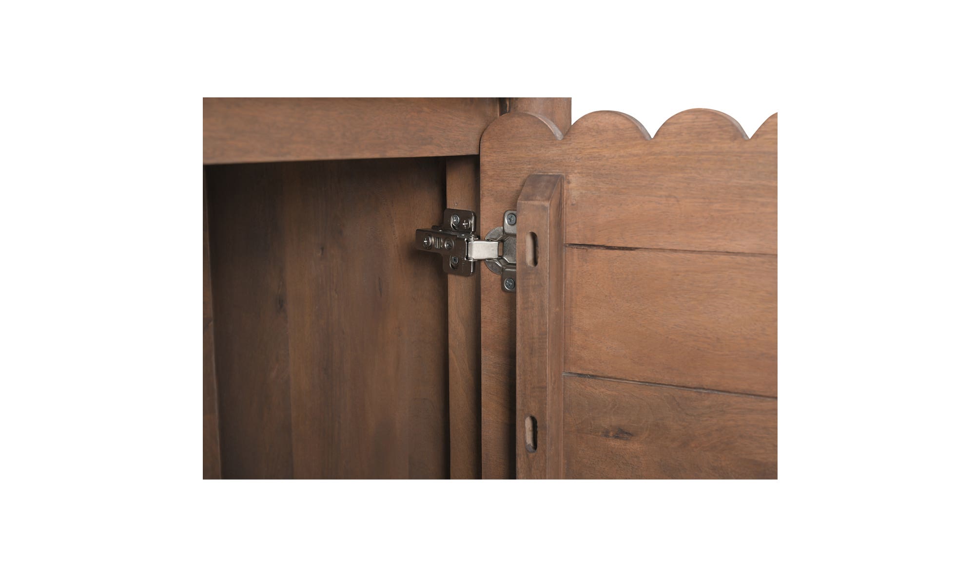 67.75" Vintage Brown Mango Wood Sideboard