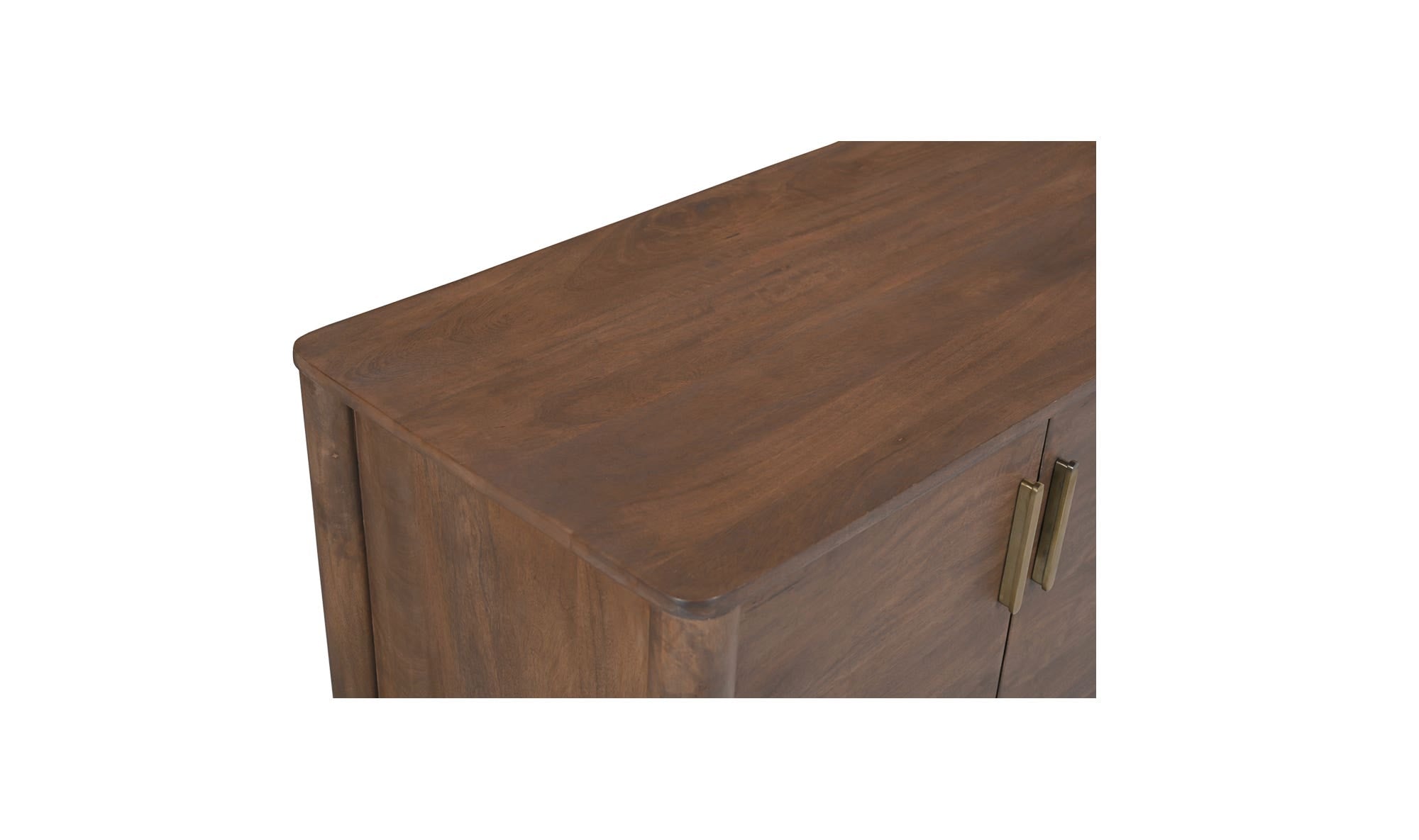 67.75" Vintage Brown Mango Wood Sideboard