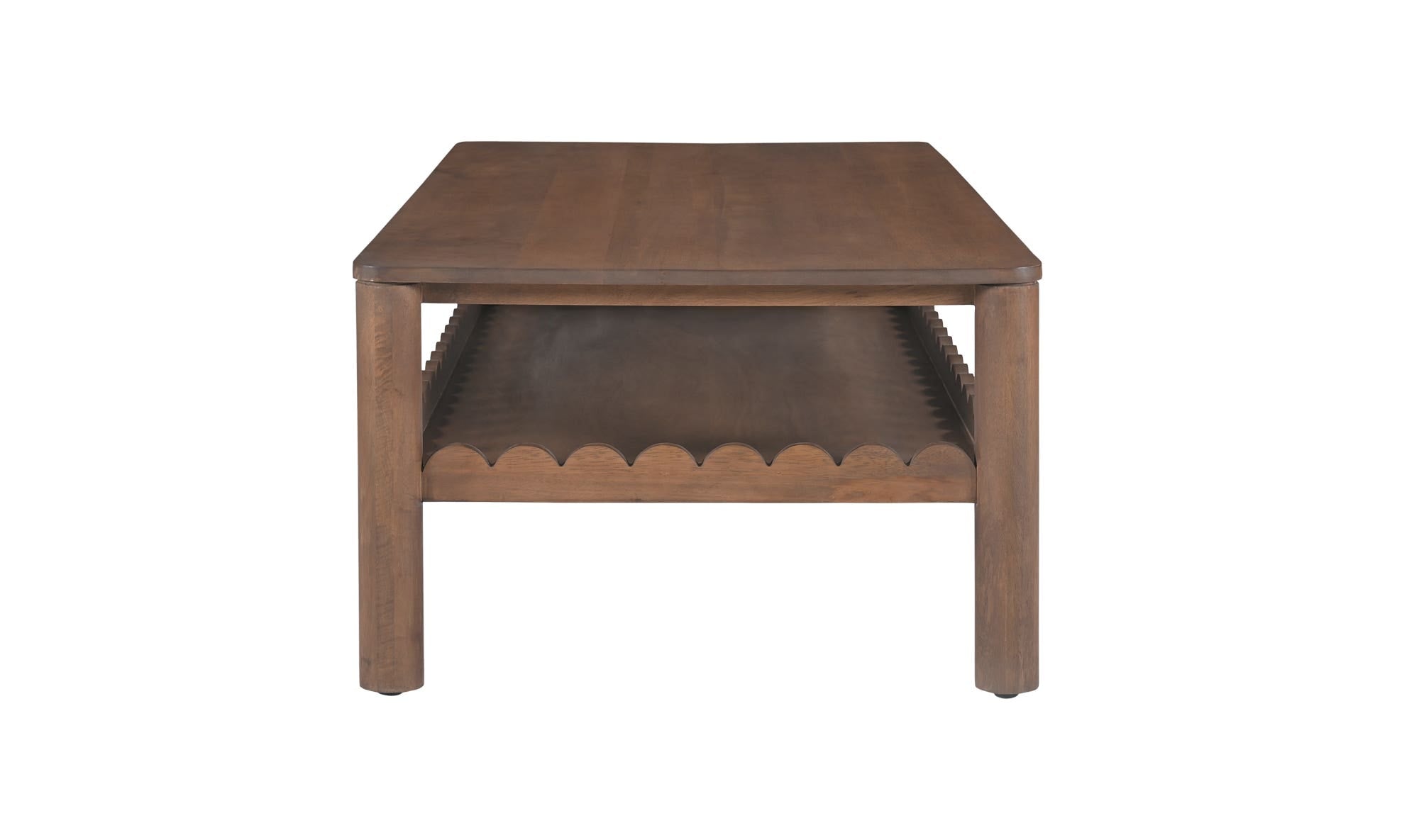 52" Vintage Brown Mango Wood Coffee Table