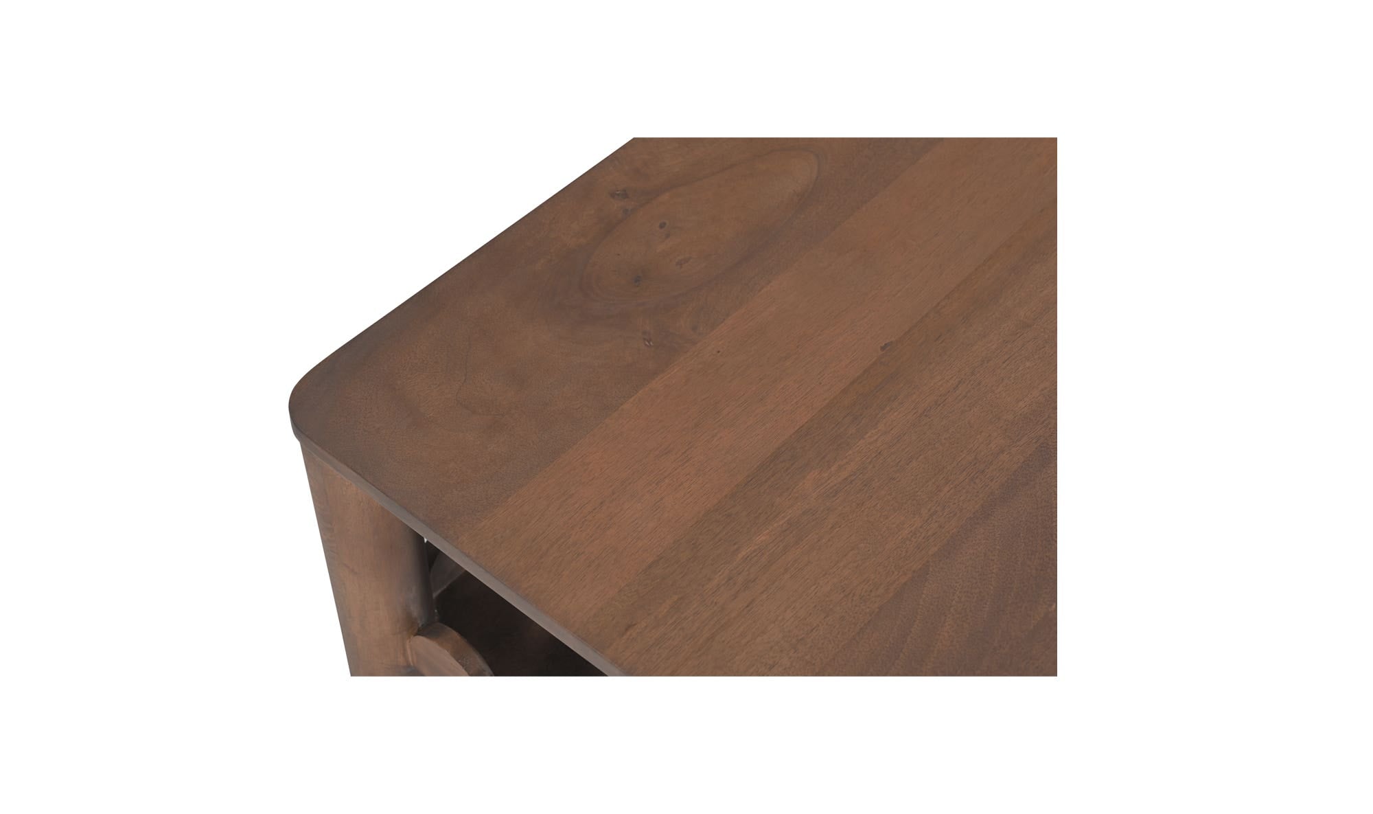 52" Vintage Brown Mango Wood Coffee Table