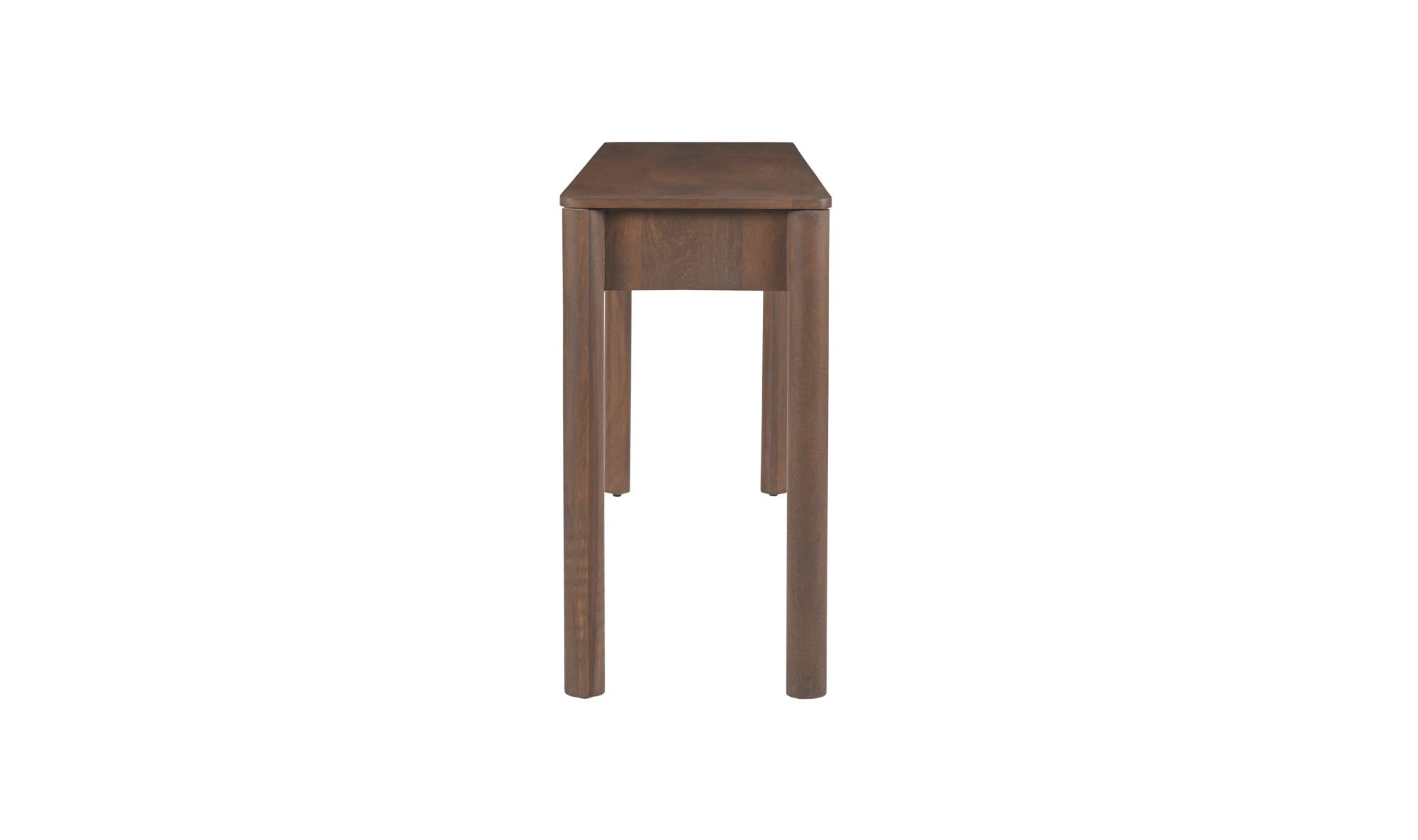 57.5" Vintage Brown Mango Wood Console Table