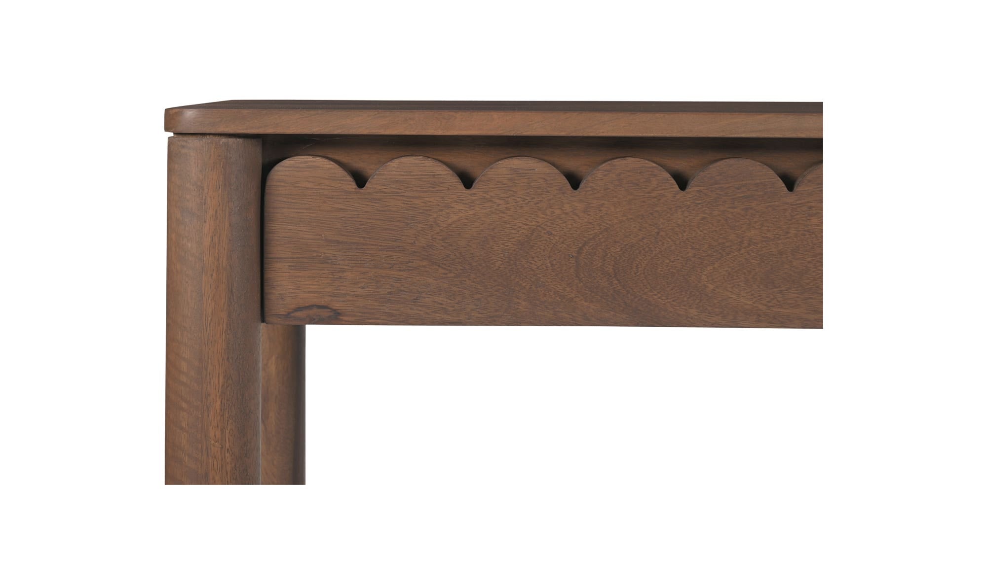 57.5" Vintage Brown Mango Wood Console Table