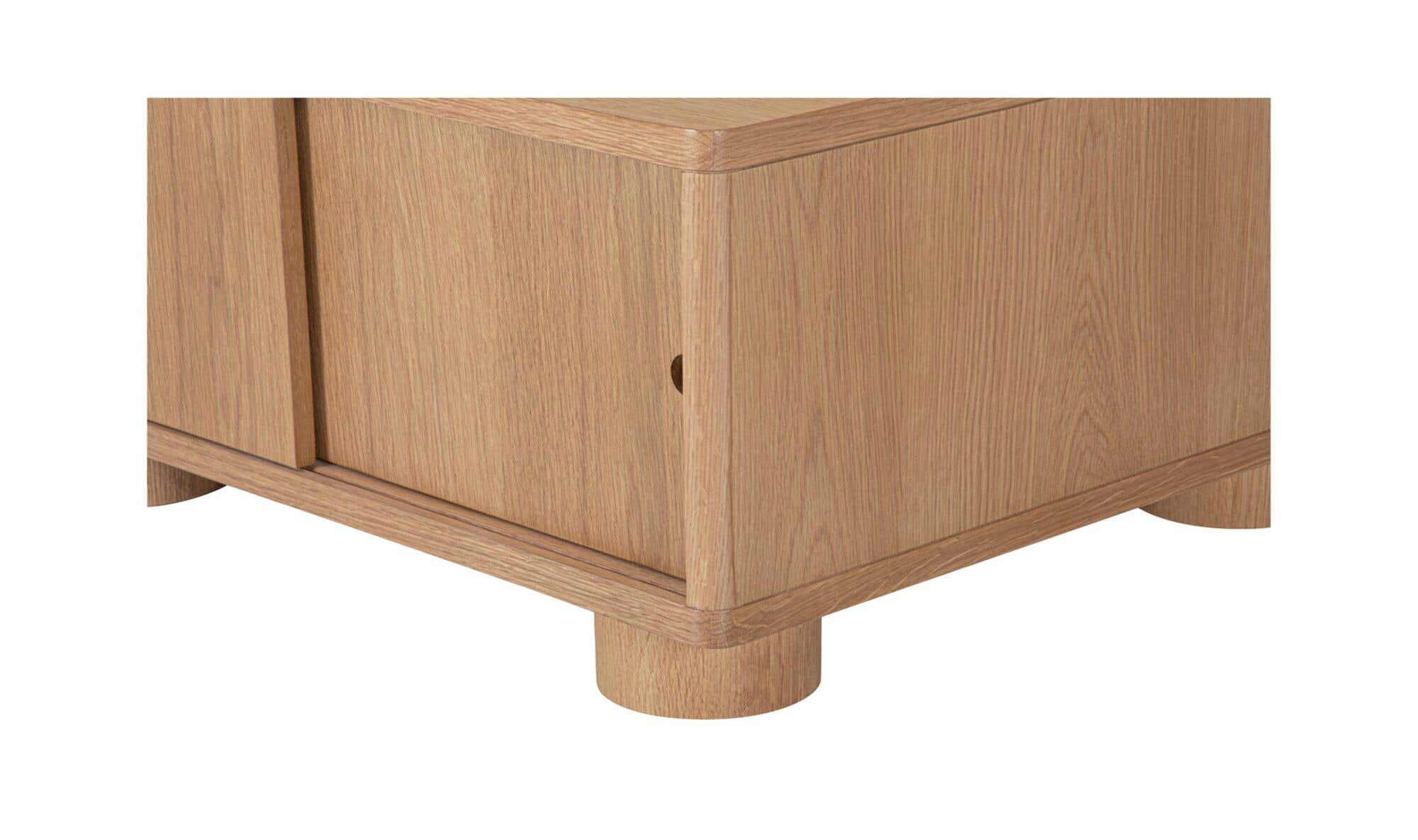 35" Natural Solid Oak Coffee Table