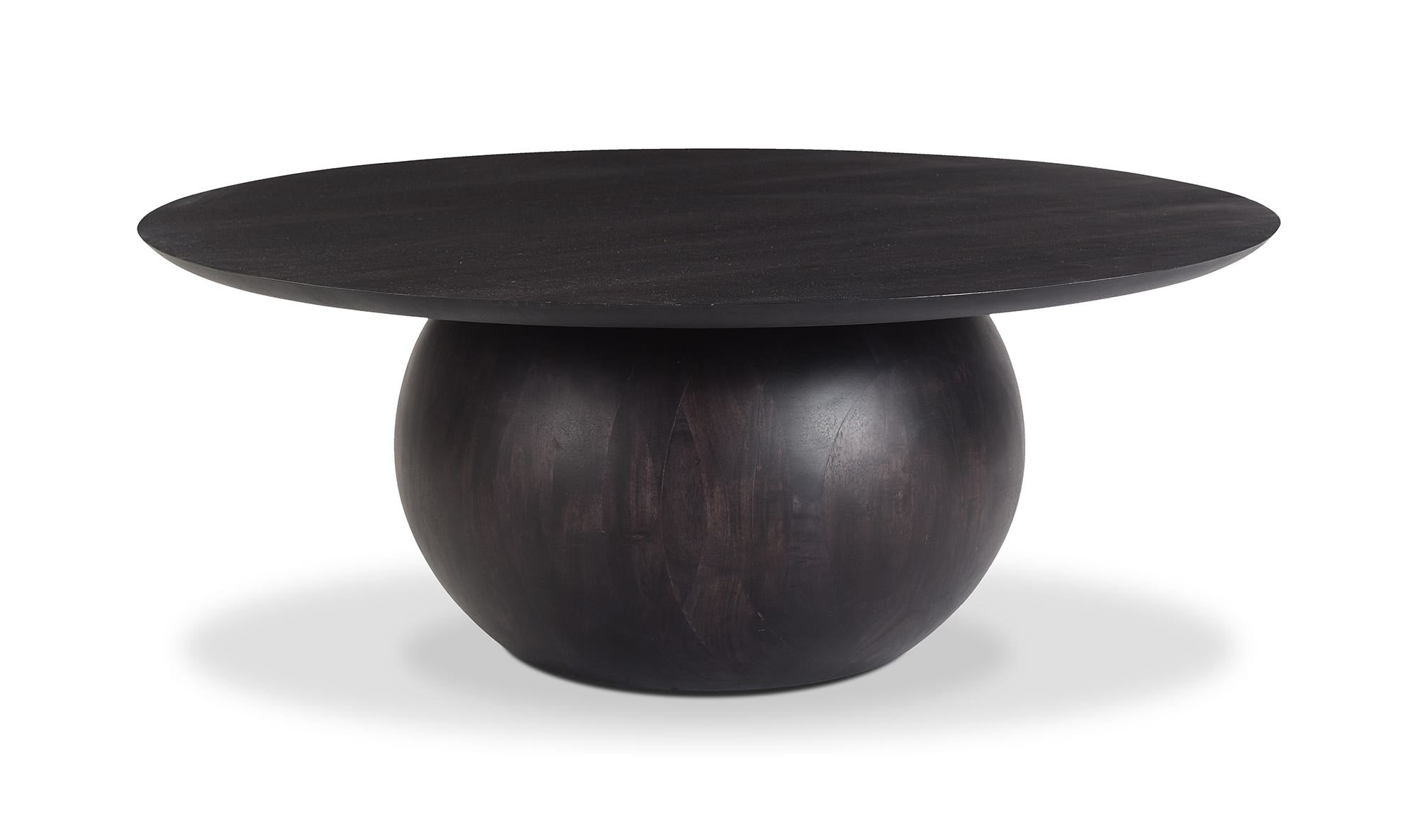 35" Black Acacia Coffee Table
