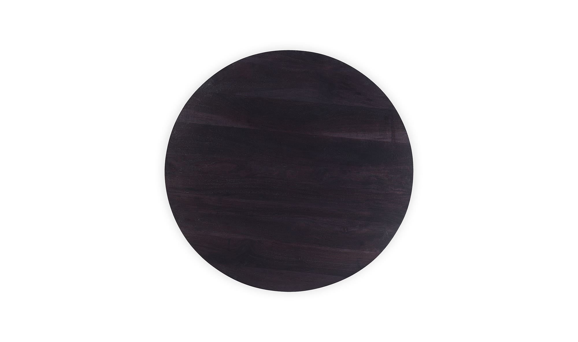 35" Black Acacia Coffee Table