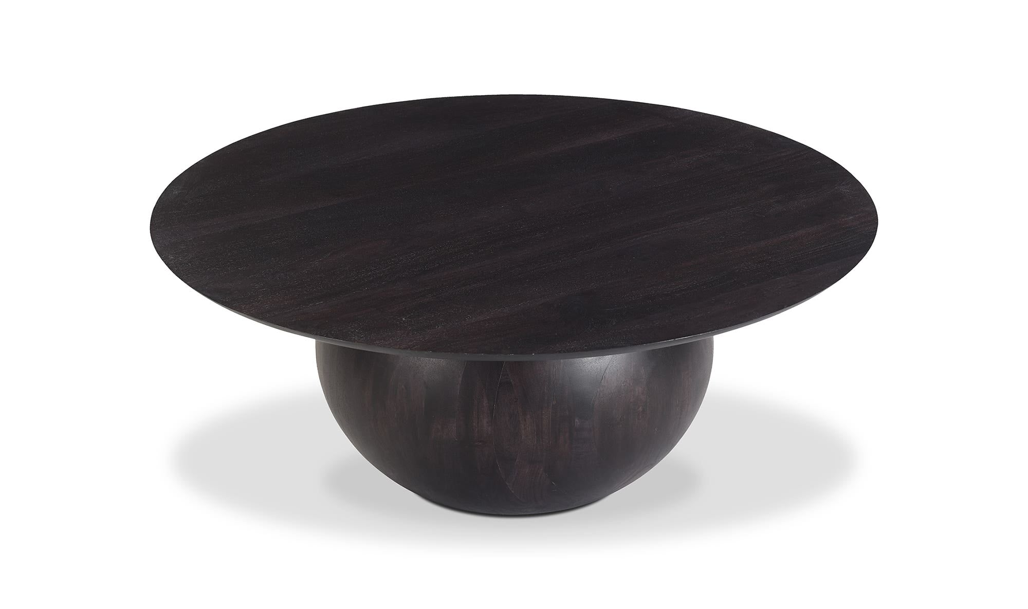 35" Black Acacia Coffee Table